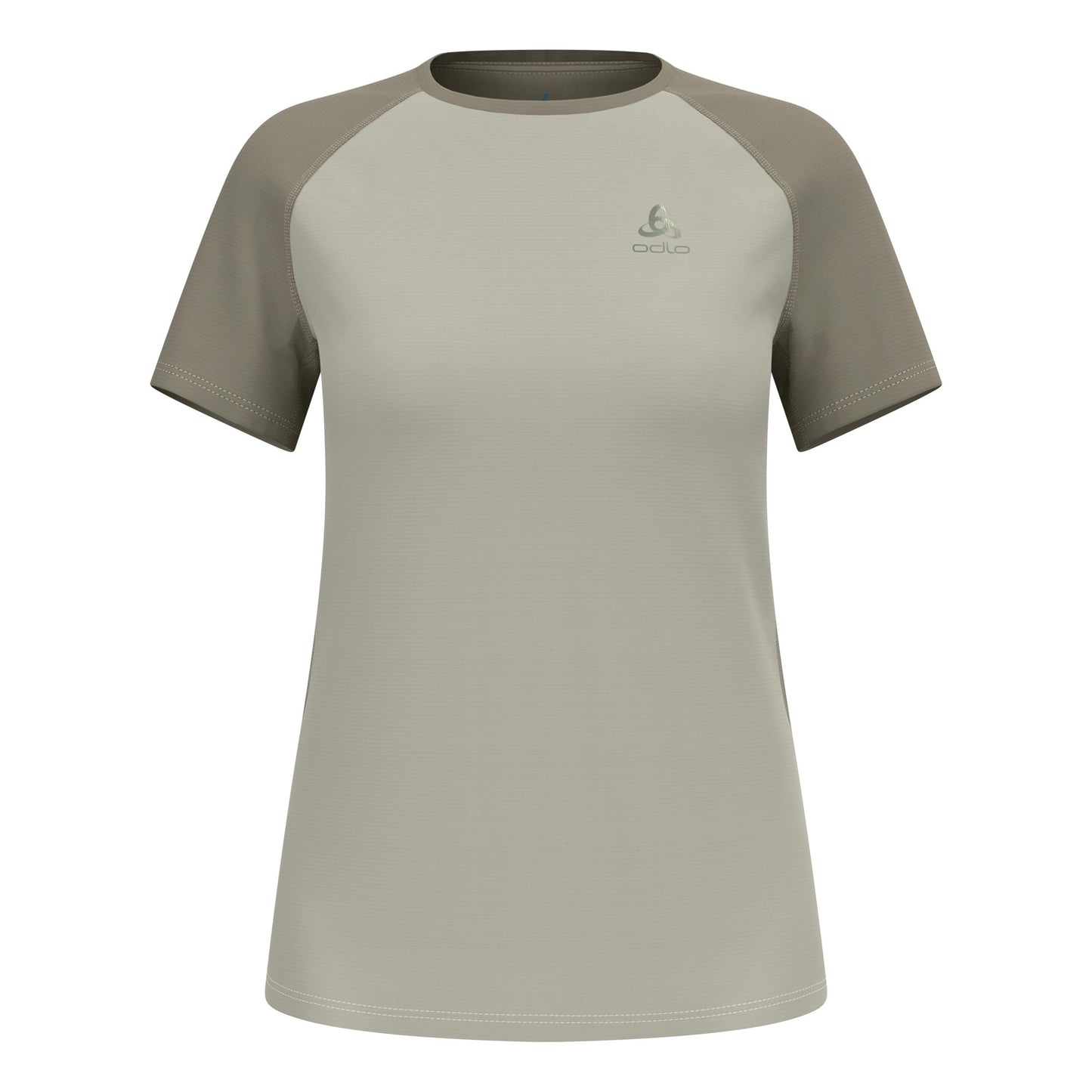 Odlo X-Alp Trail Maillot de course Femmes-gris, vert olive