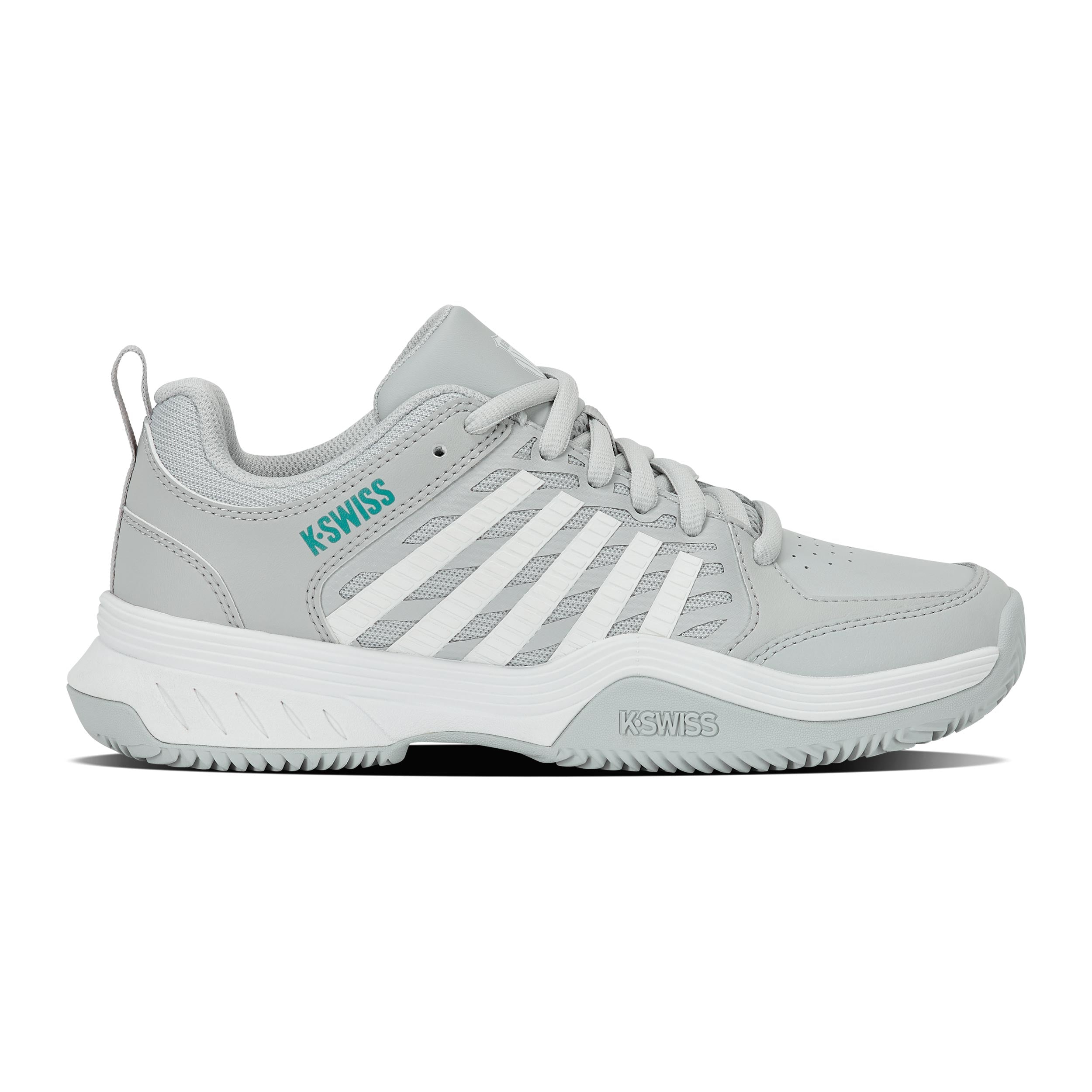 K-Swiss Court Express 2 Gravelschoen Dames - lichtgrijs, wit
