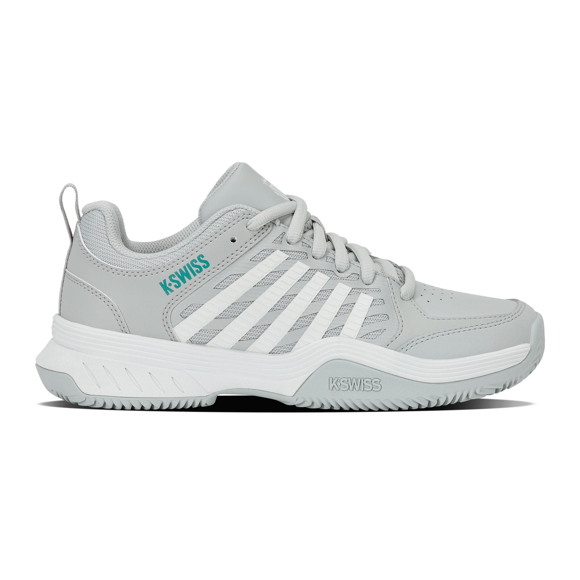 K-Swiss Court Express 2 Gravelschoen Dames - lichtgrijs, wit