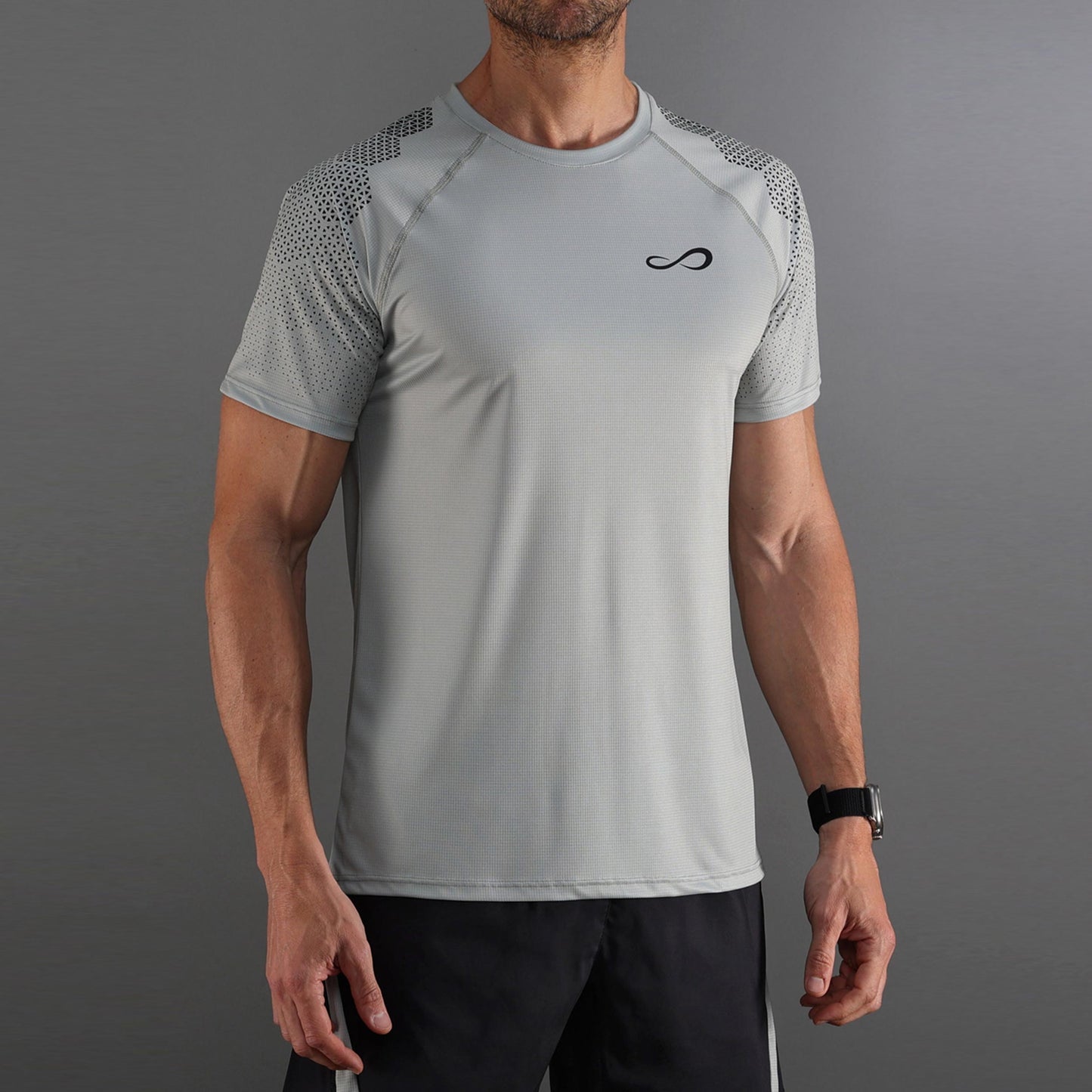 Endless Feisty Hexagon T-shirt Hommes-gris clair