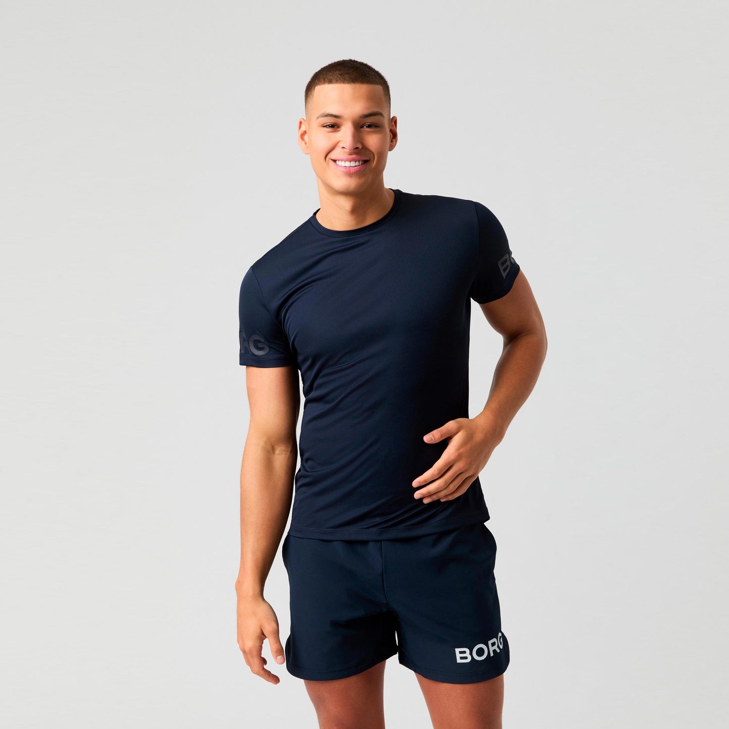 Björn Borg Light T-shirt Hommes - bleu nuit