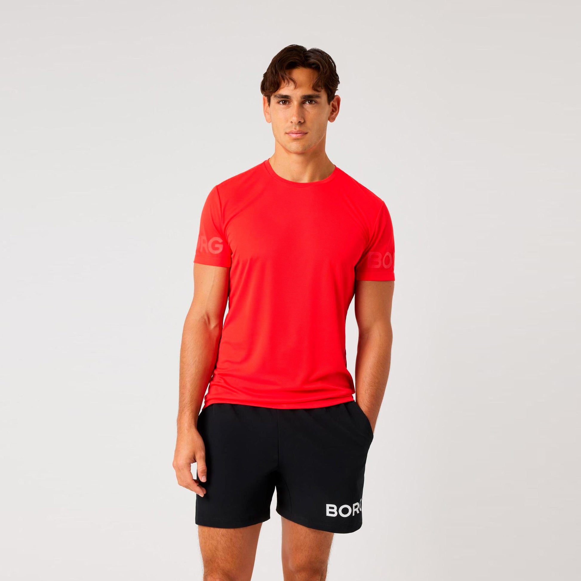 Björn Borg Light T-shirt Hommes - rouge