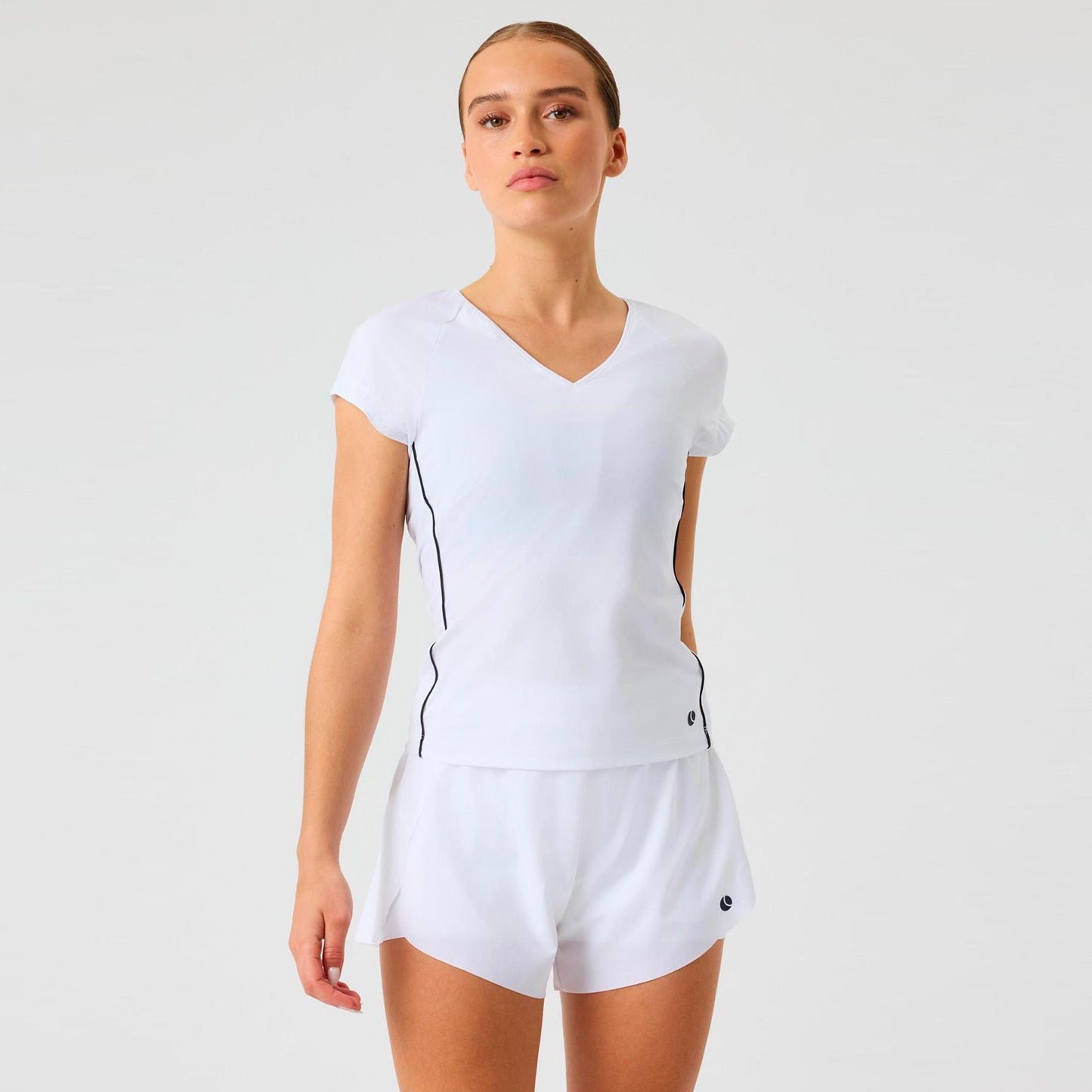 Björn Borg Ace V-Neck T-shirt Dames - wit