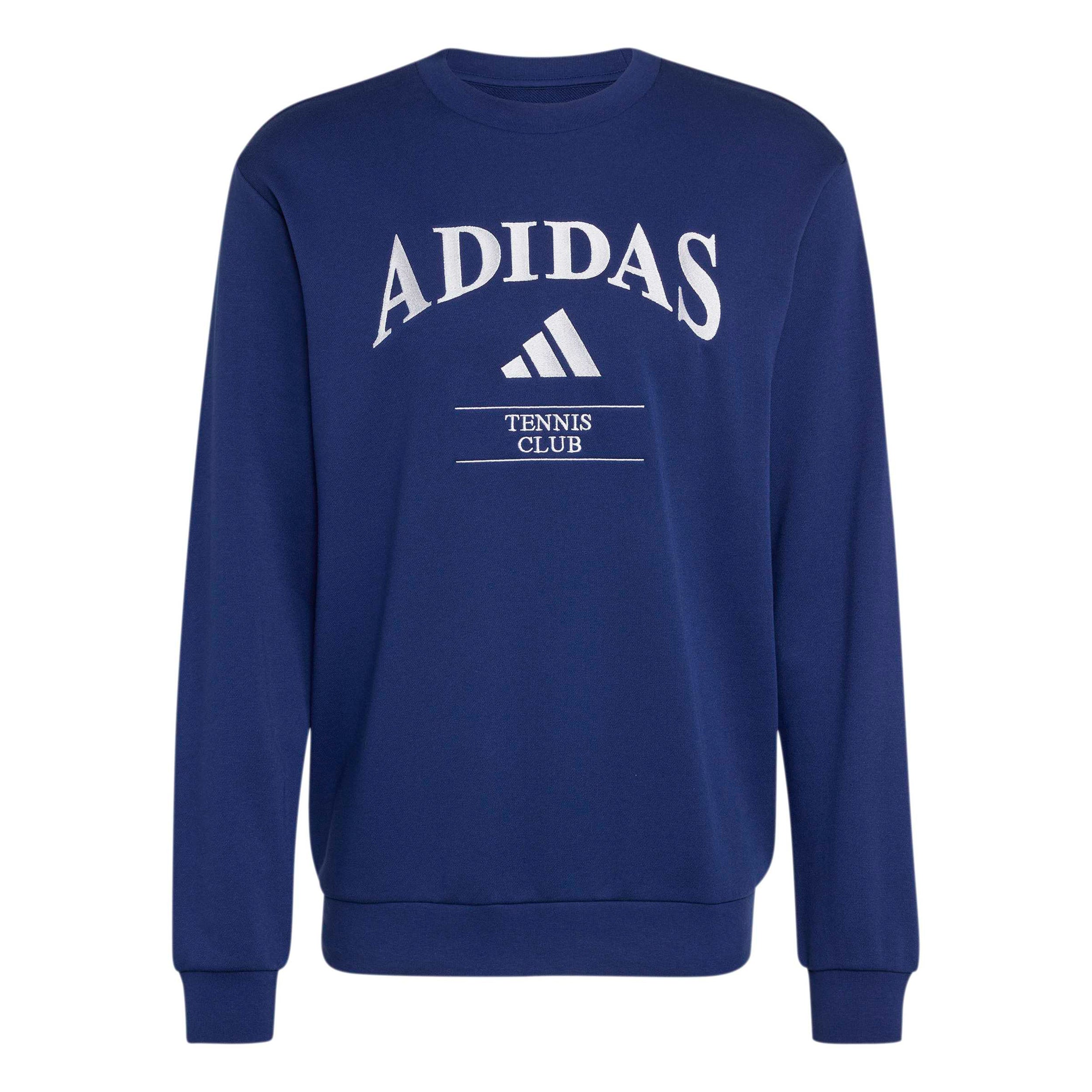 adidas Heritage Graphik Sweat-shirt Hommes - bleu foncé, blanc