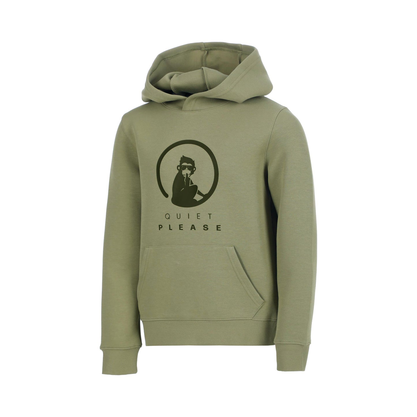 Quiet Please Memories Baseline Logo Sweat à capuche Garçons - kaki