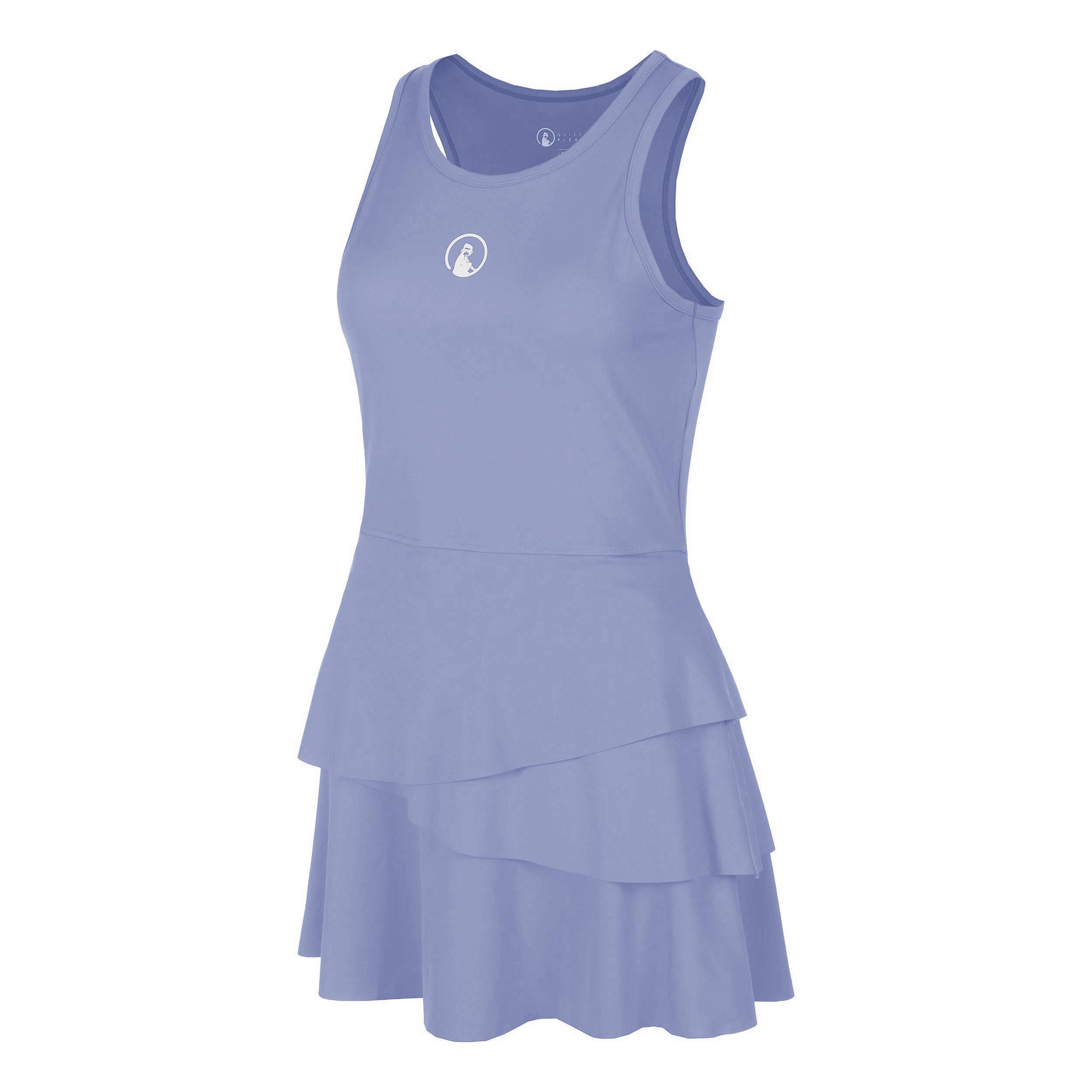 Quiet Please Glow Flounce Jurk Dames - blauw, crème