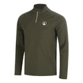 Memories Big Serve 1/4 Zip Haut manches longues Hommes - vert foncé