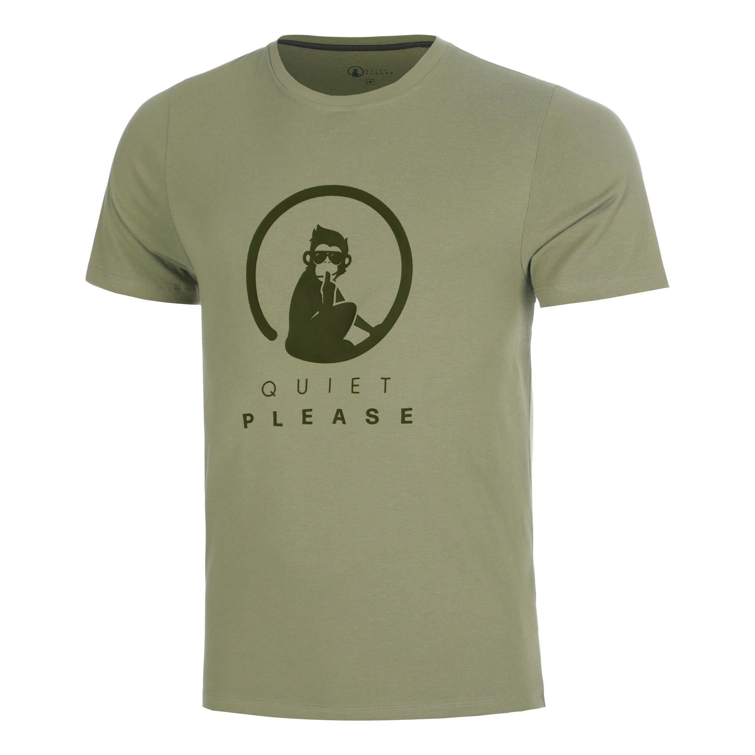 Quiet Please Memories Training T-shirt Heren - kaki