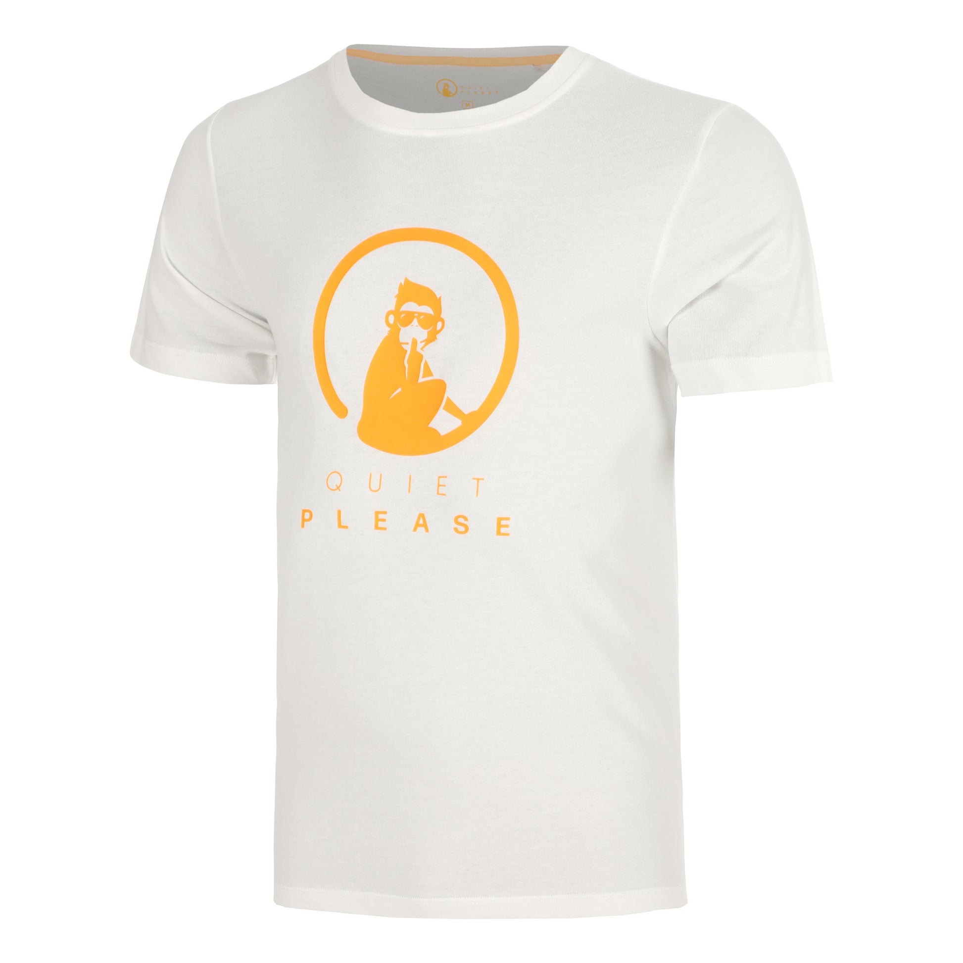 Quiet Please Glow Training T-shirt Heren - crème