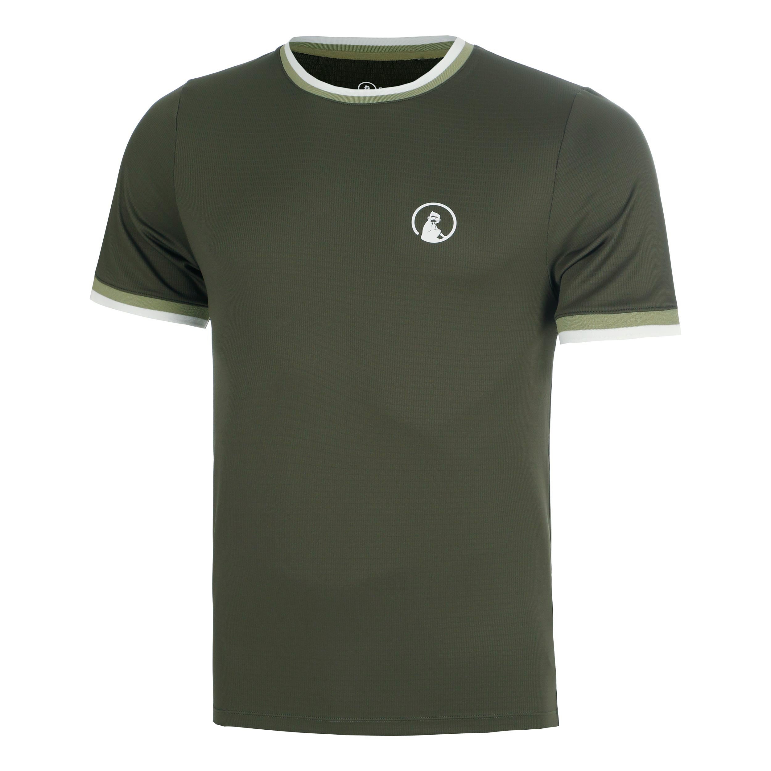 Quiet Please Memories Break Ringer T-shirt Heren - donkergroen