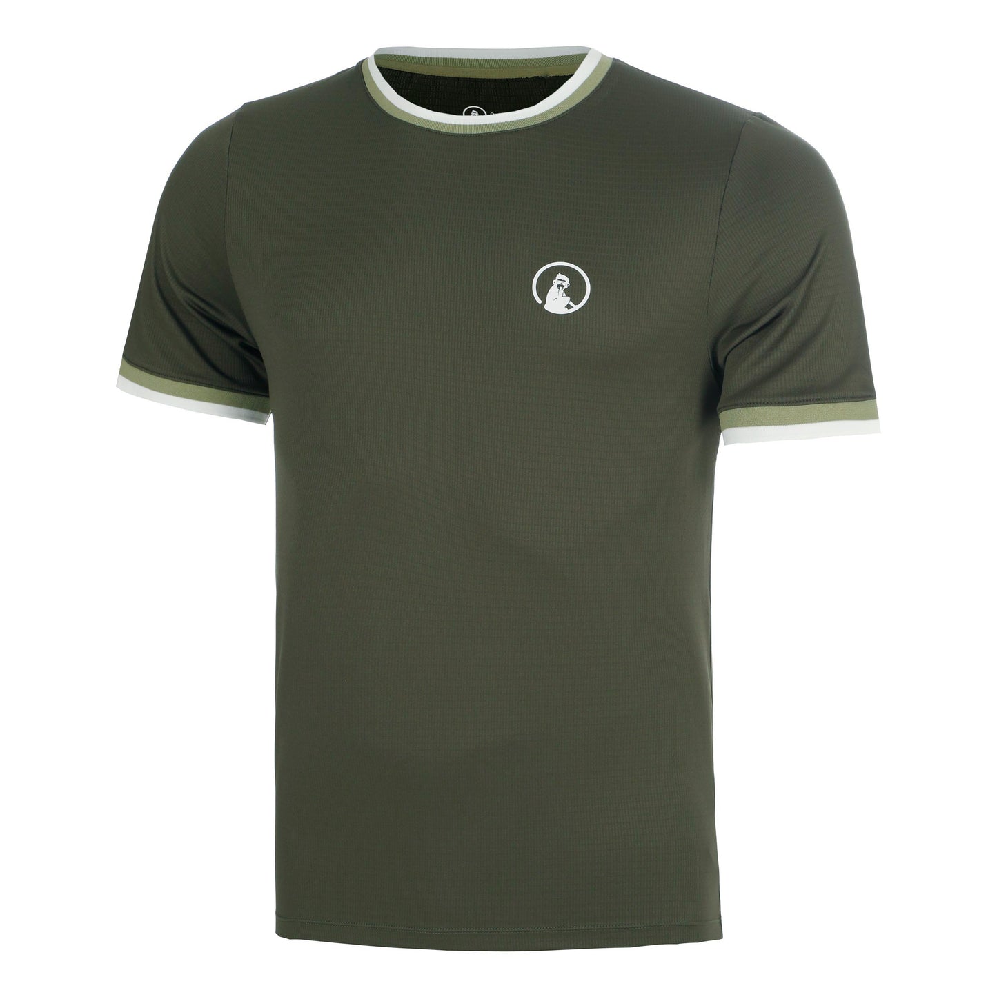 Quiet Please Memories Break Ringer T-shirt Heren - donkergroen