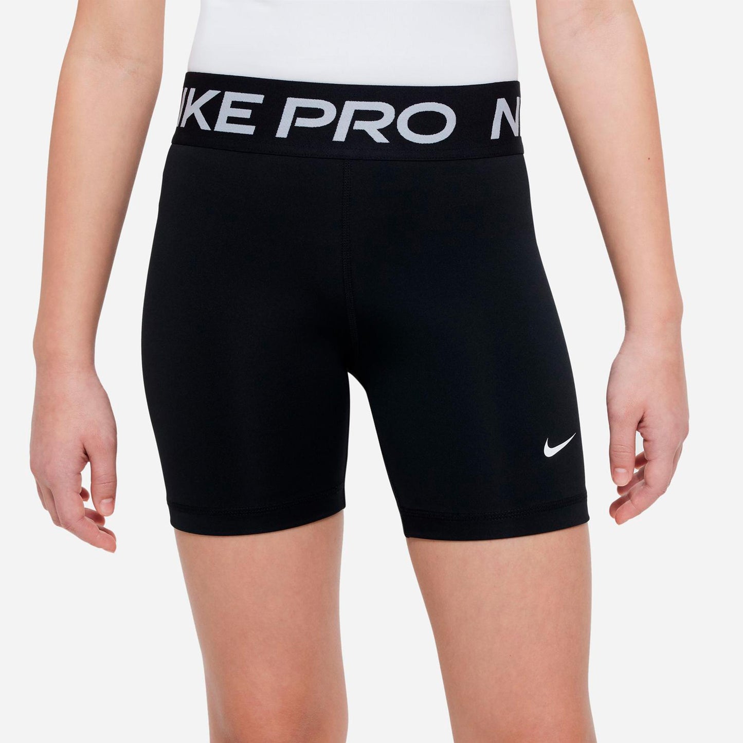 Nike Dri-Fit Pro 5in Short avec poche-balles Filles - noir, blanc