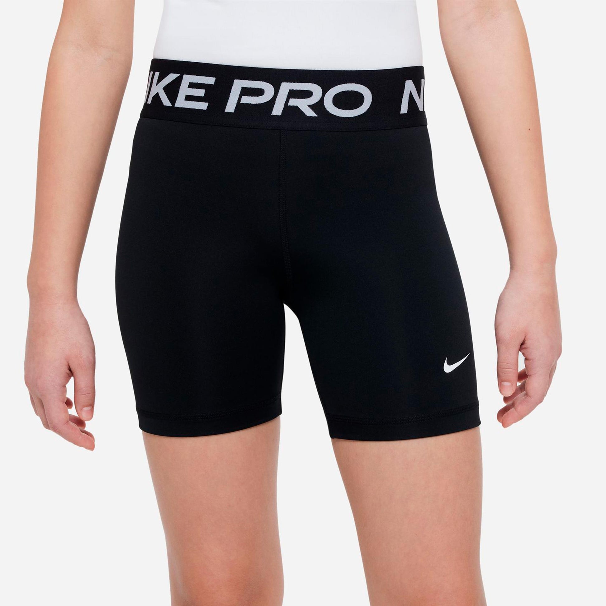 Nike Dri-Fit Pro 5in Short avec poche-balles Filles - noir, blanc