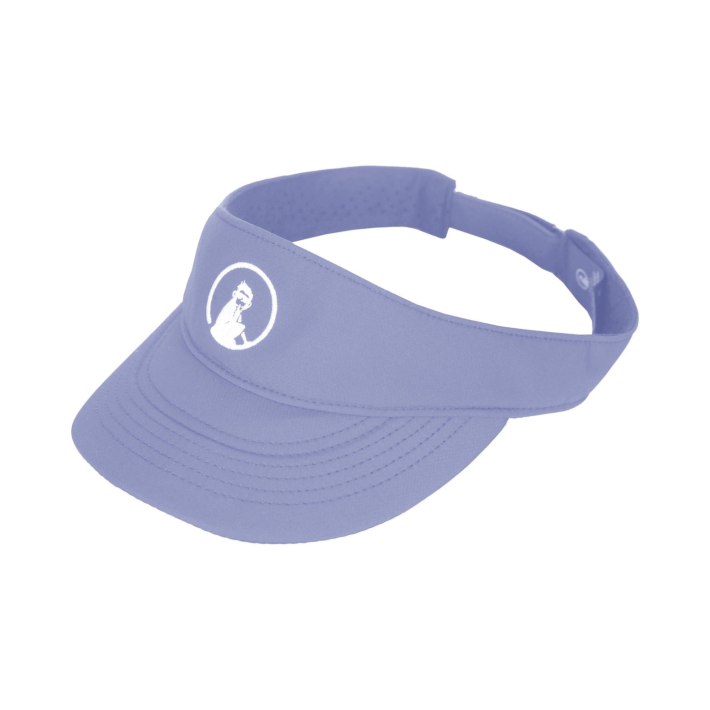 Quiet Please Glow Court Performance Visor Dames - blauw