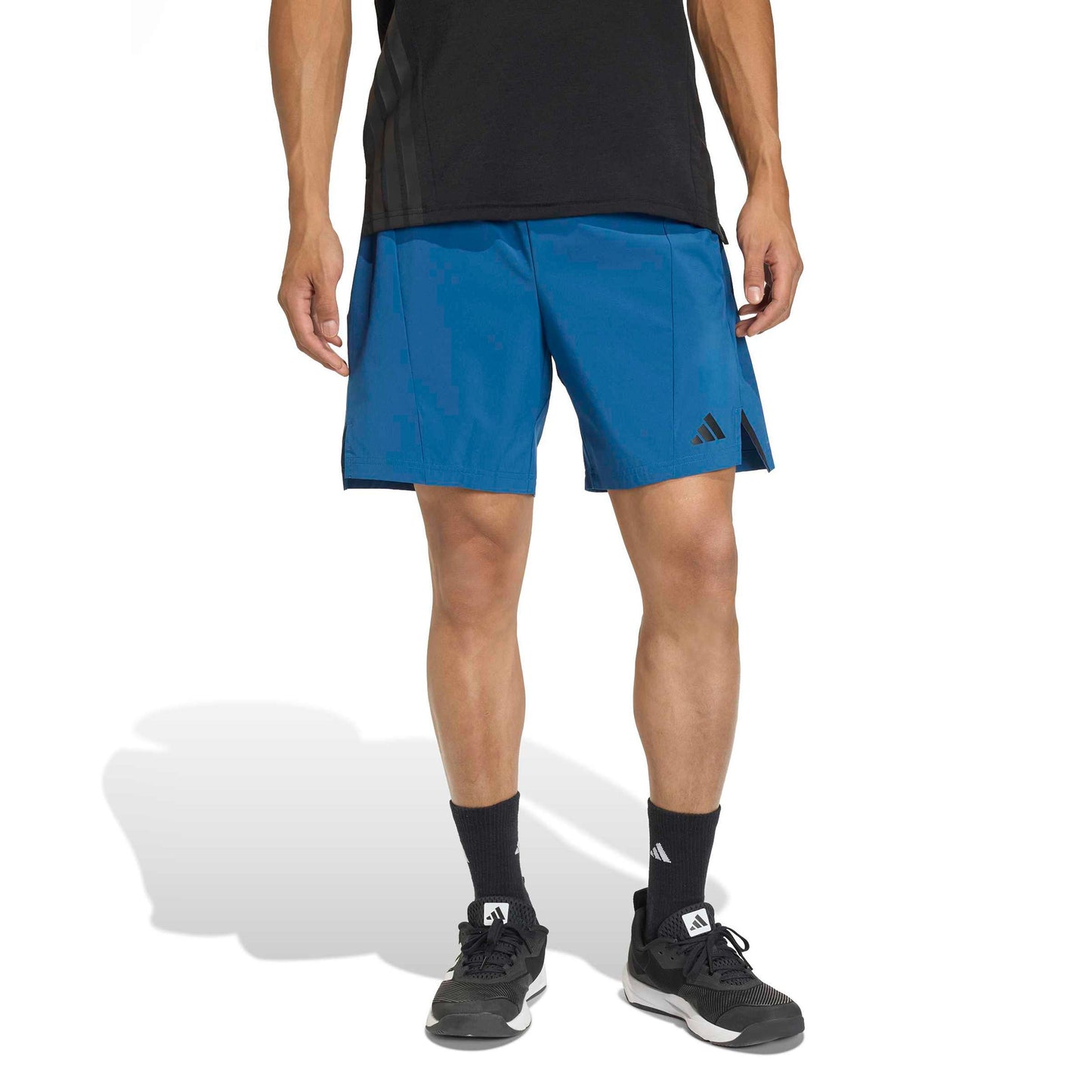 adidas D4T 7Inch Shorts Heren - petrolblauw, zwart