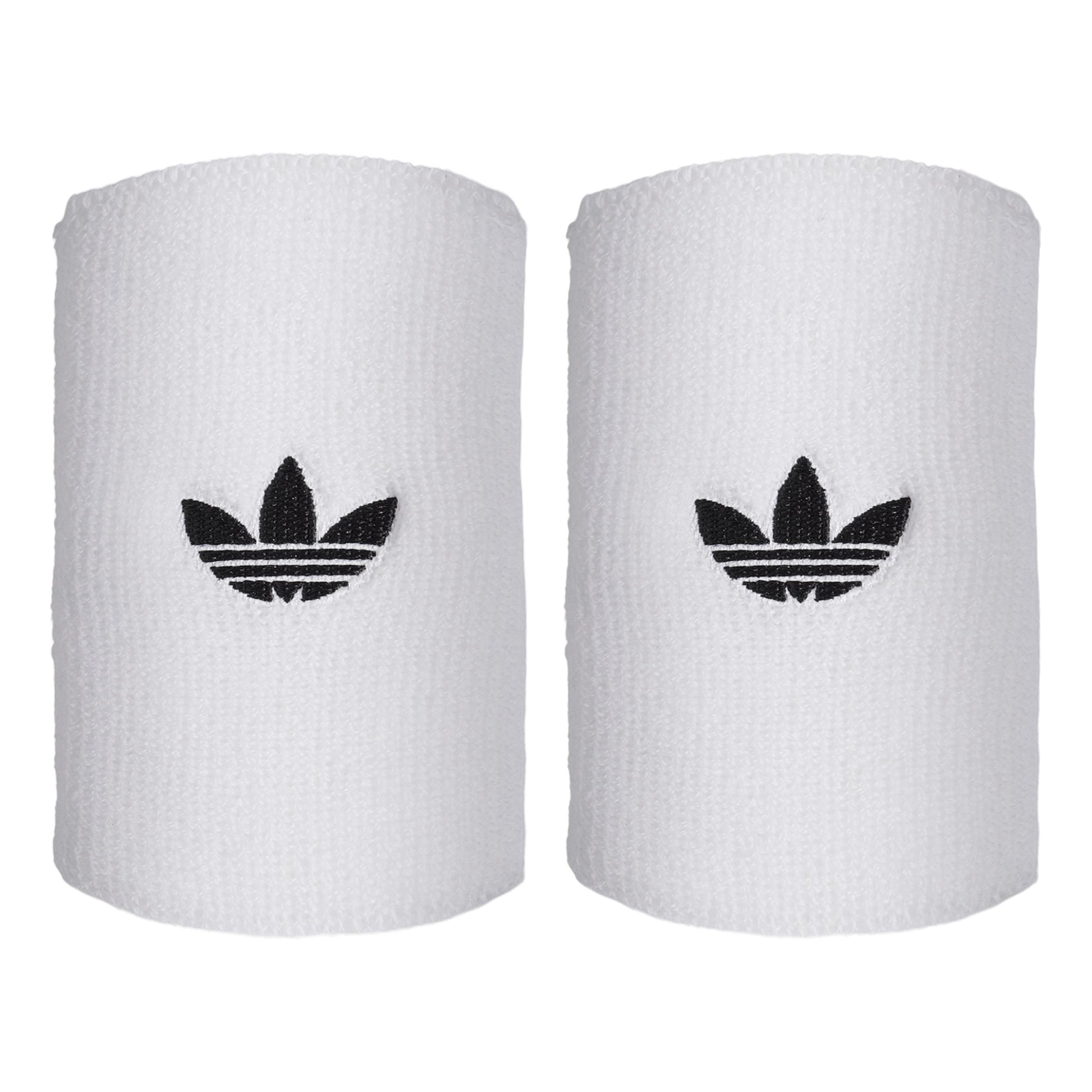 adidas Long Zweetband Unisex - wit, zwart