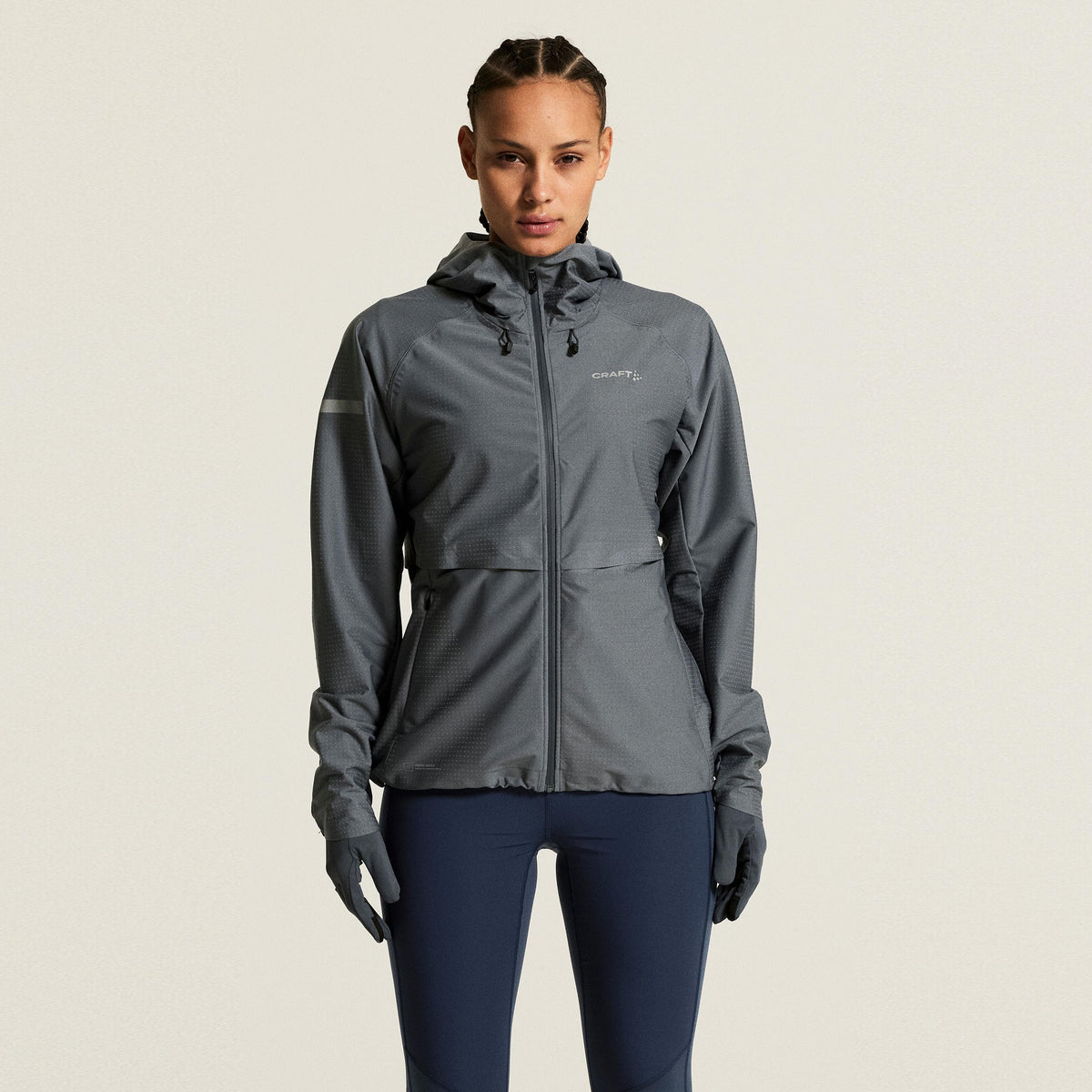 Craft Pro Hydro Hardloopjas Dames - antraciet, grijs