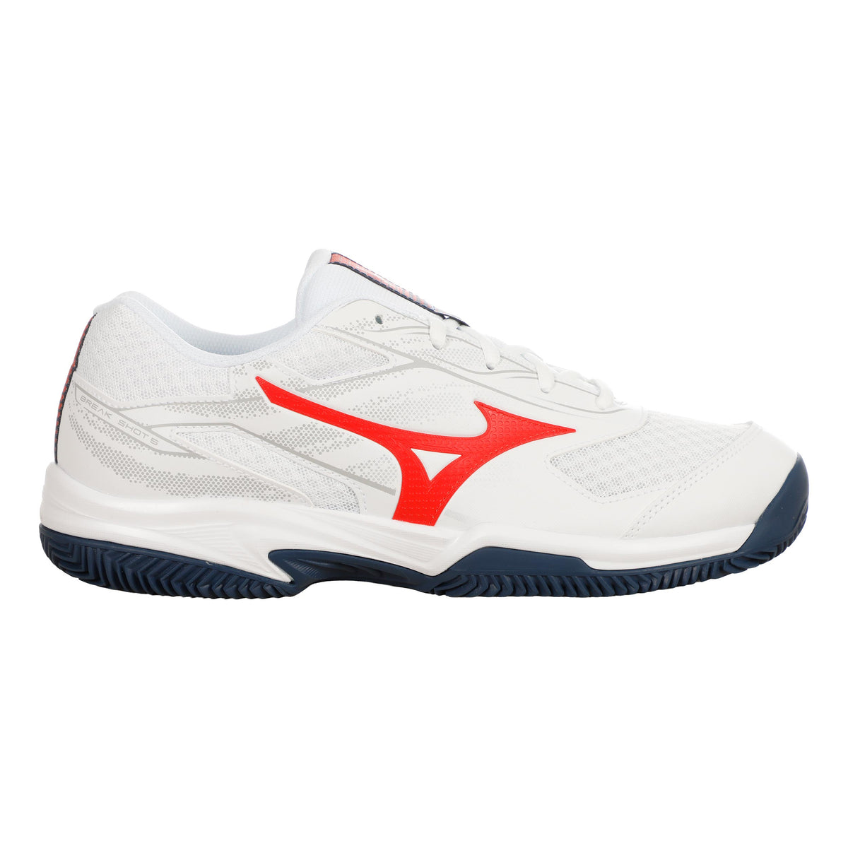 Mizuno Break Shot 5 Gravelschoen Heren - wit, oranje