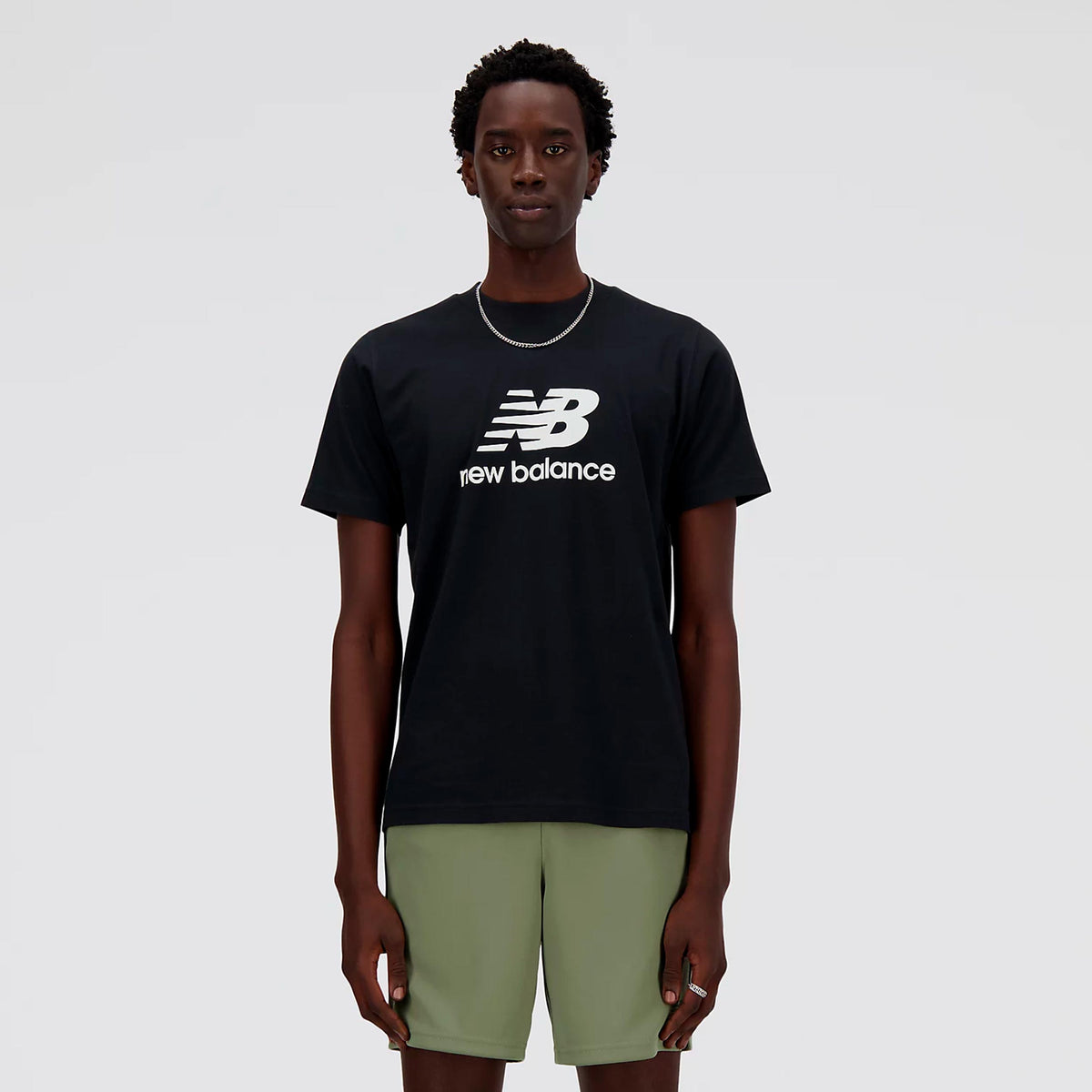 New Balance Essentials Logo T-shirt Hommes - noir