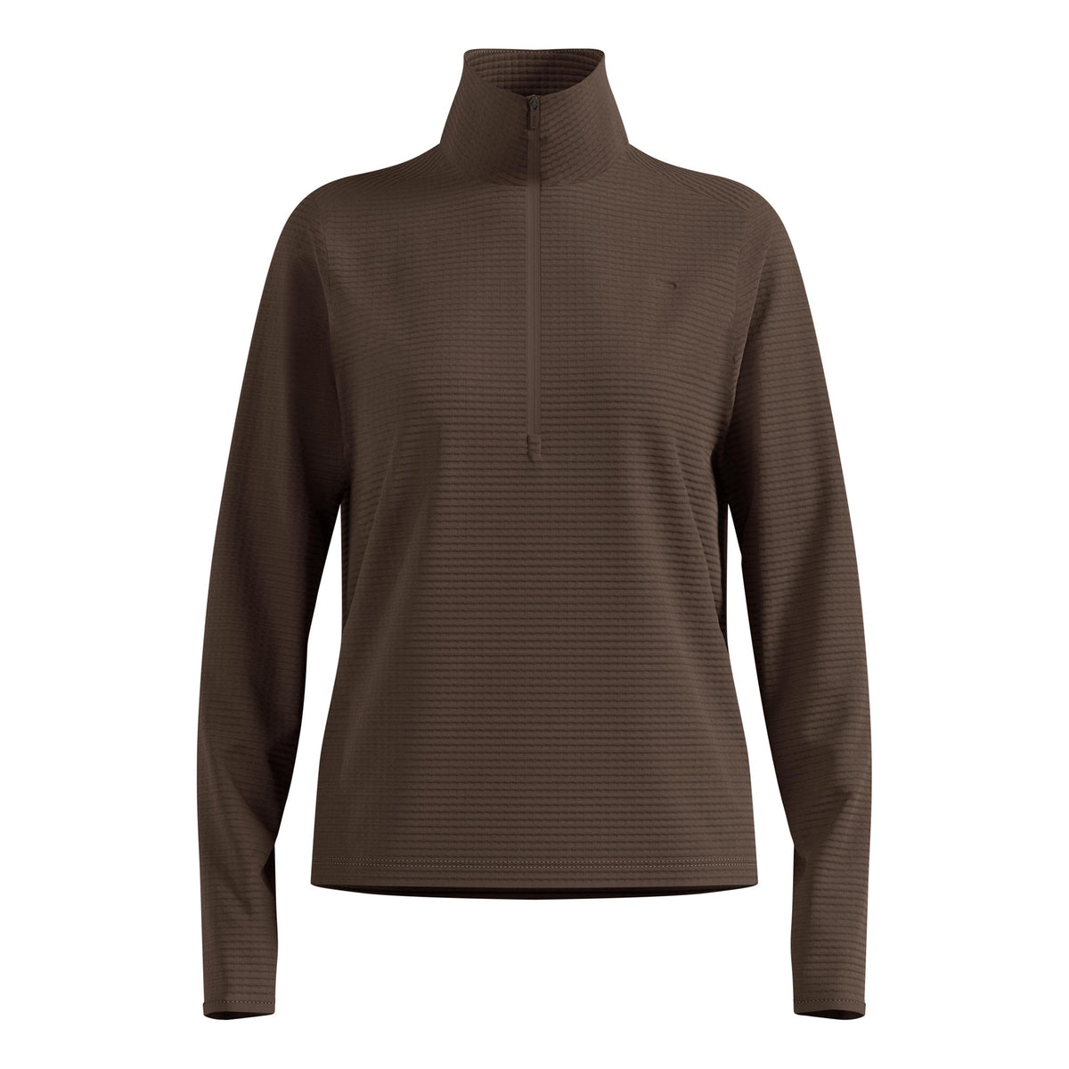 Odlo Essential Thermal Midlayer 1/2 Zip Maillot de course Femmes - marron