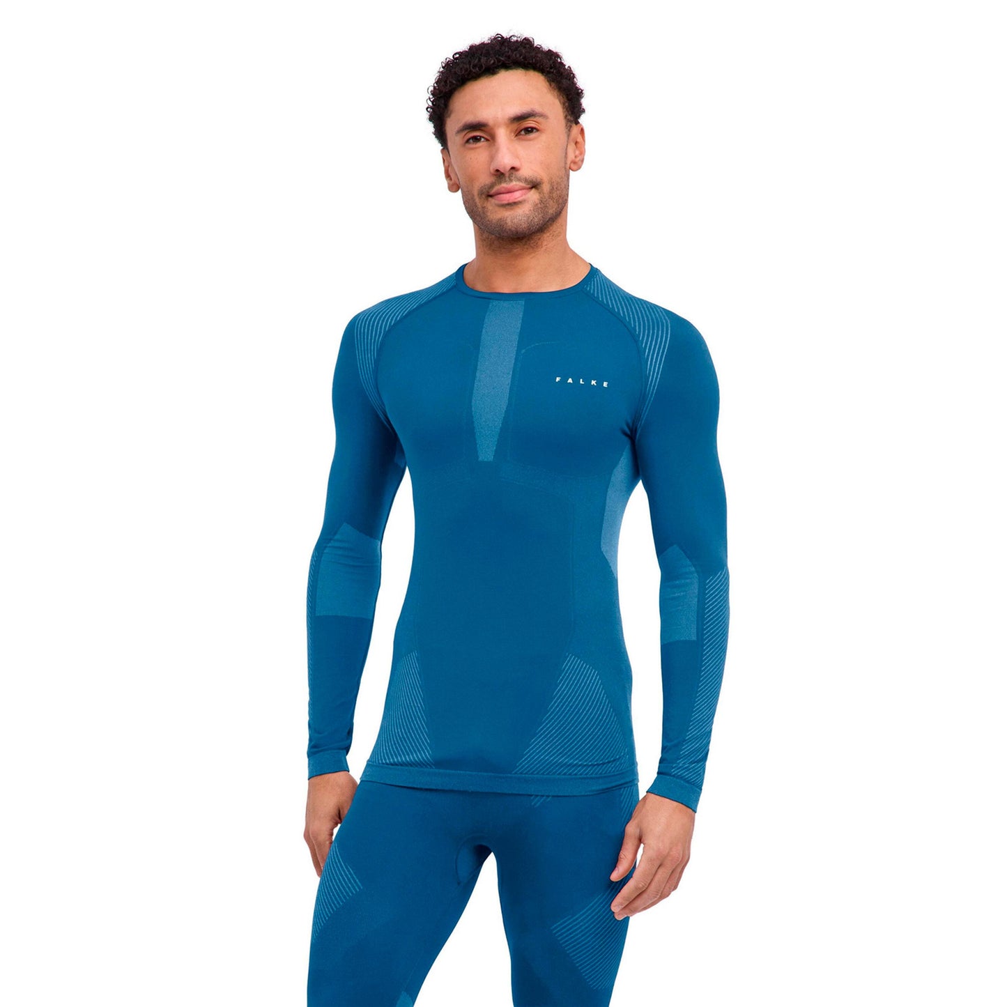 Falke Warm  Maillot de corps Hommes - bleu gris