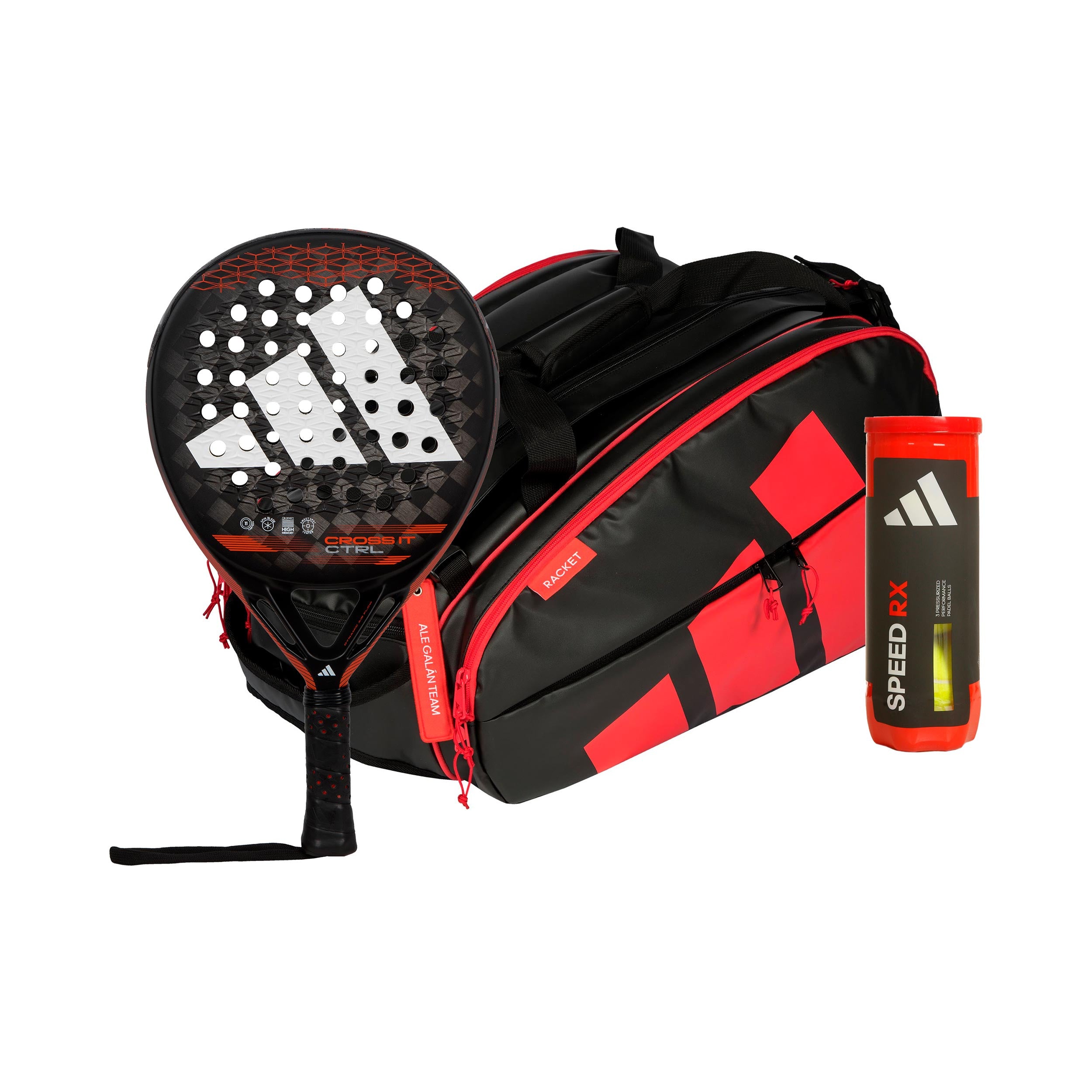 adidas Verpakking 3 stuks Cross It Ctrl Plus rackettas, Plus balverpakking