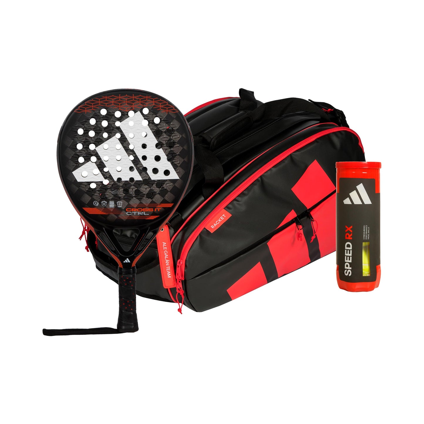 adidas Verpakking 3 stuks Cross It Ctrl Plus rackettas, Plus balverpakking