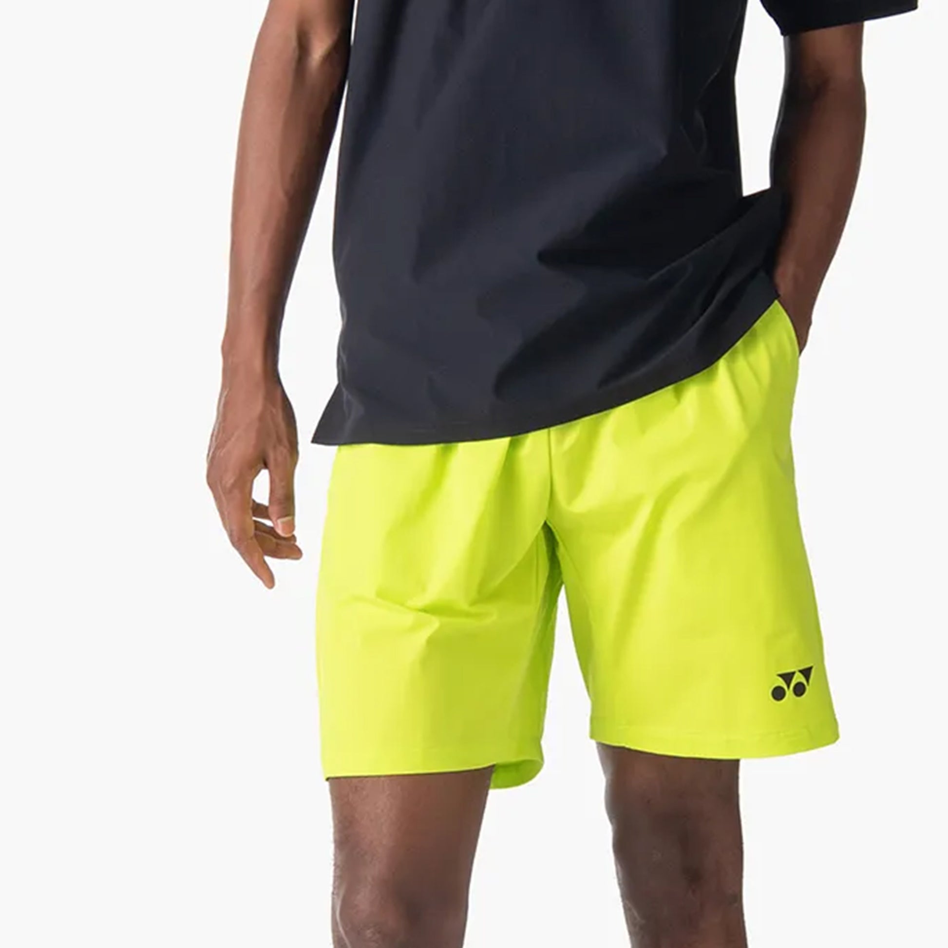 Yonex Knit Shorts Hommes - jaune lemon