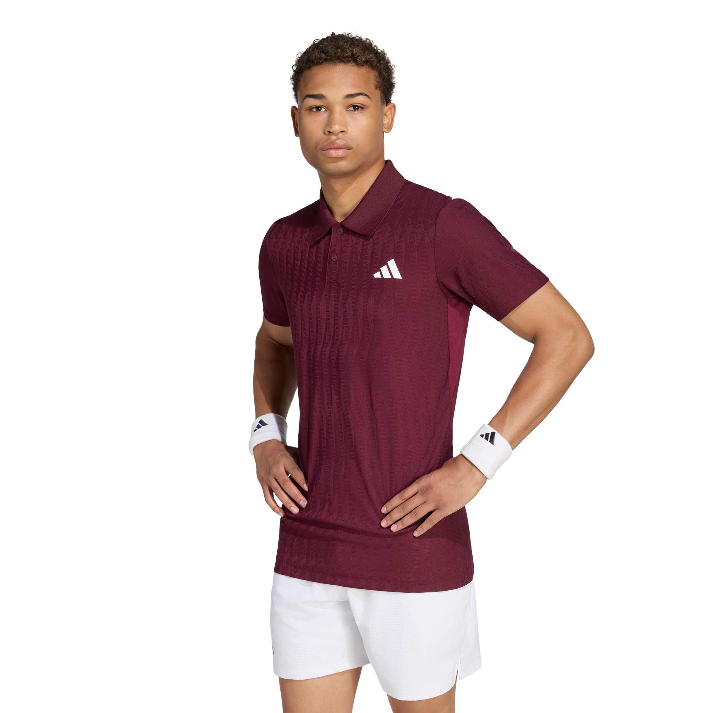 adidas Freelift Polo Heren - wijnrood