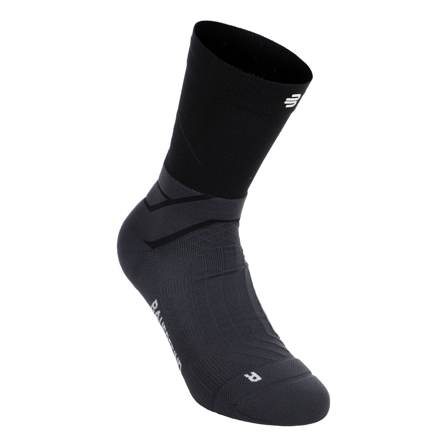 Bauerfeind Run Performance Mid Cut  Chaussettes de running Hommes-noir
