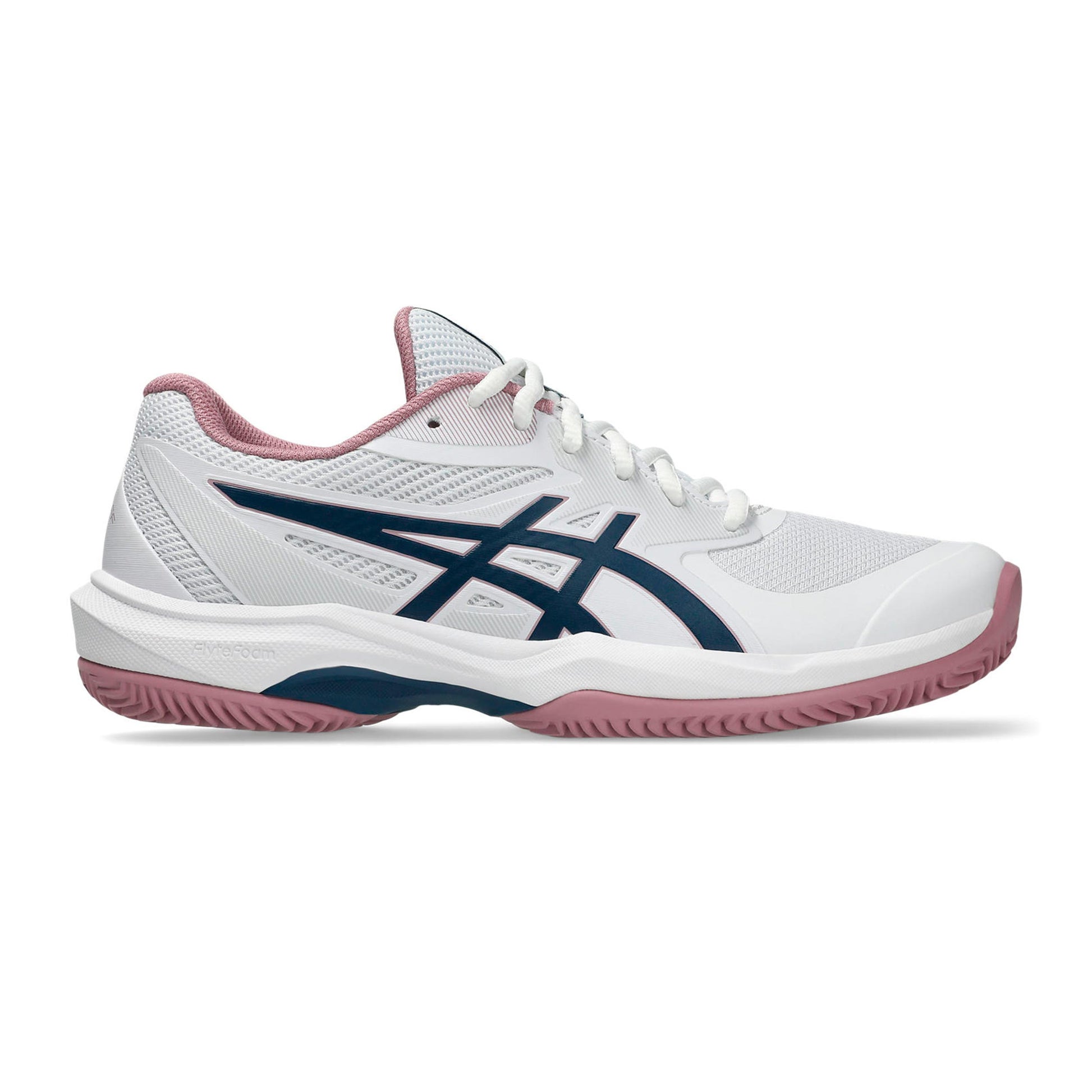 ASICS Game FF Gravelschoen Dames - wit, donkerblauw