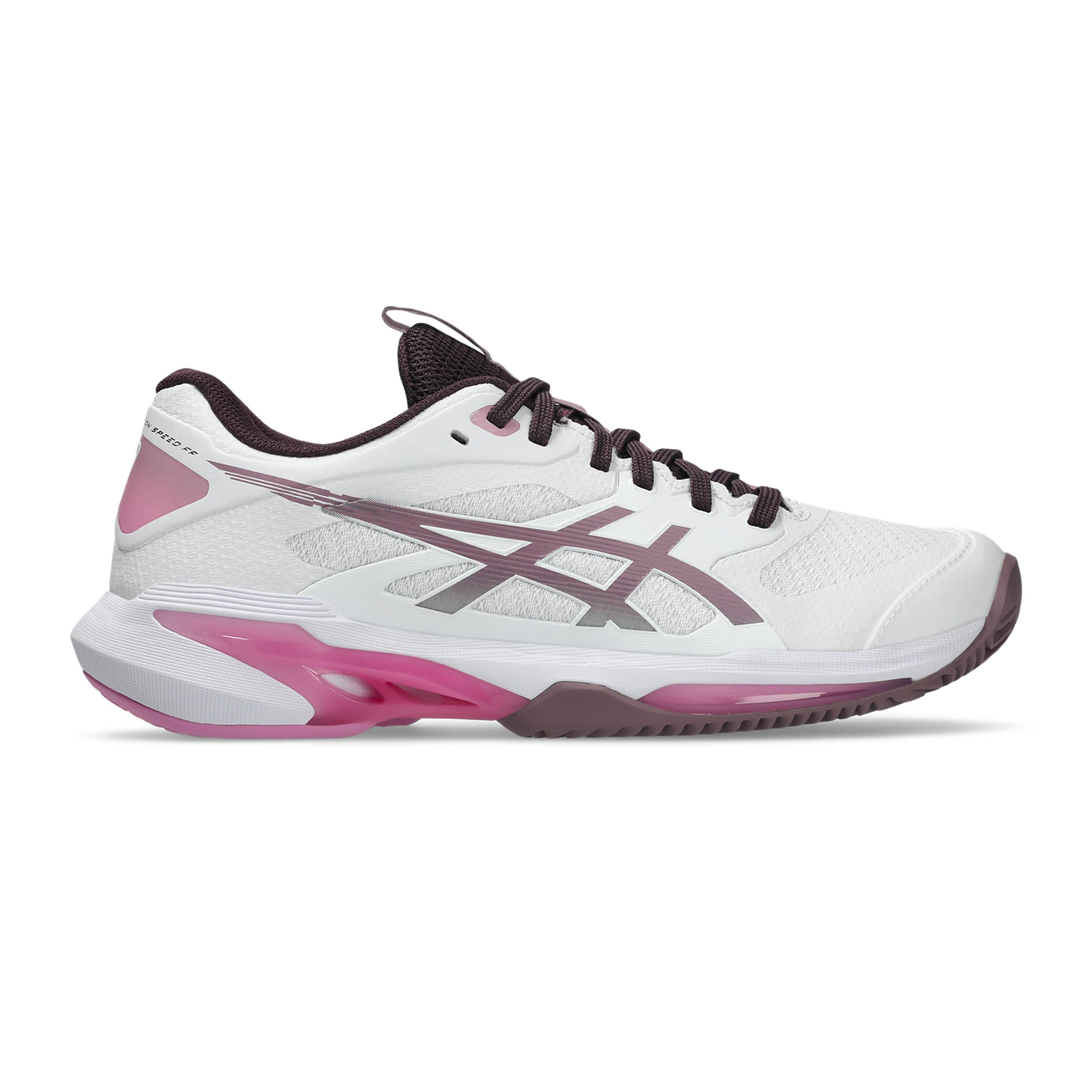 ASICS Solution Speed FF 4 Gravelschoen Dames - wit, pastelroze
