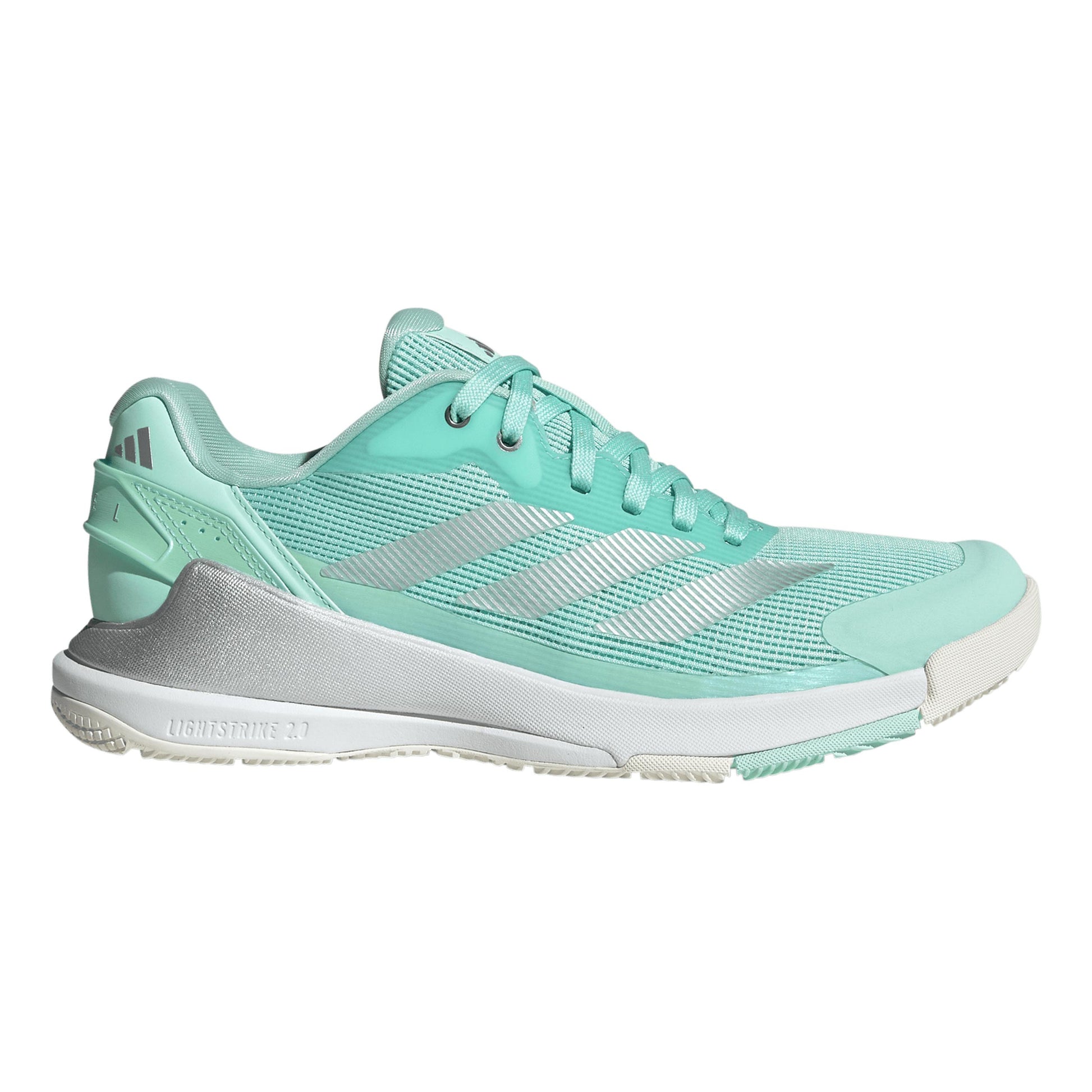 adidas Crazyquick LS Padel schoen Dames - mint, zilver