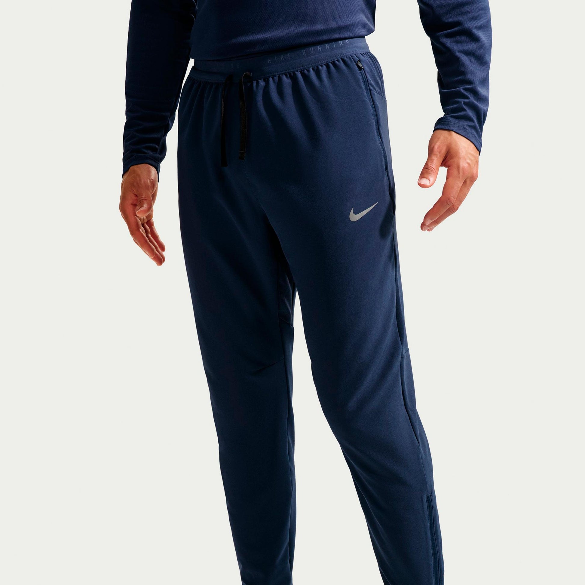 Nike Stride Hardloopbroek Heren - donkerblauw, zilver