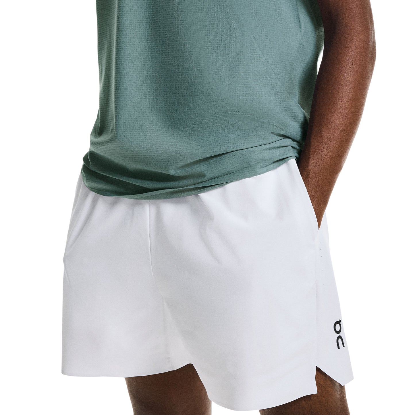 On 5in Court Shorts Hommes - blanc