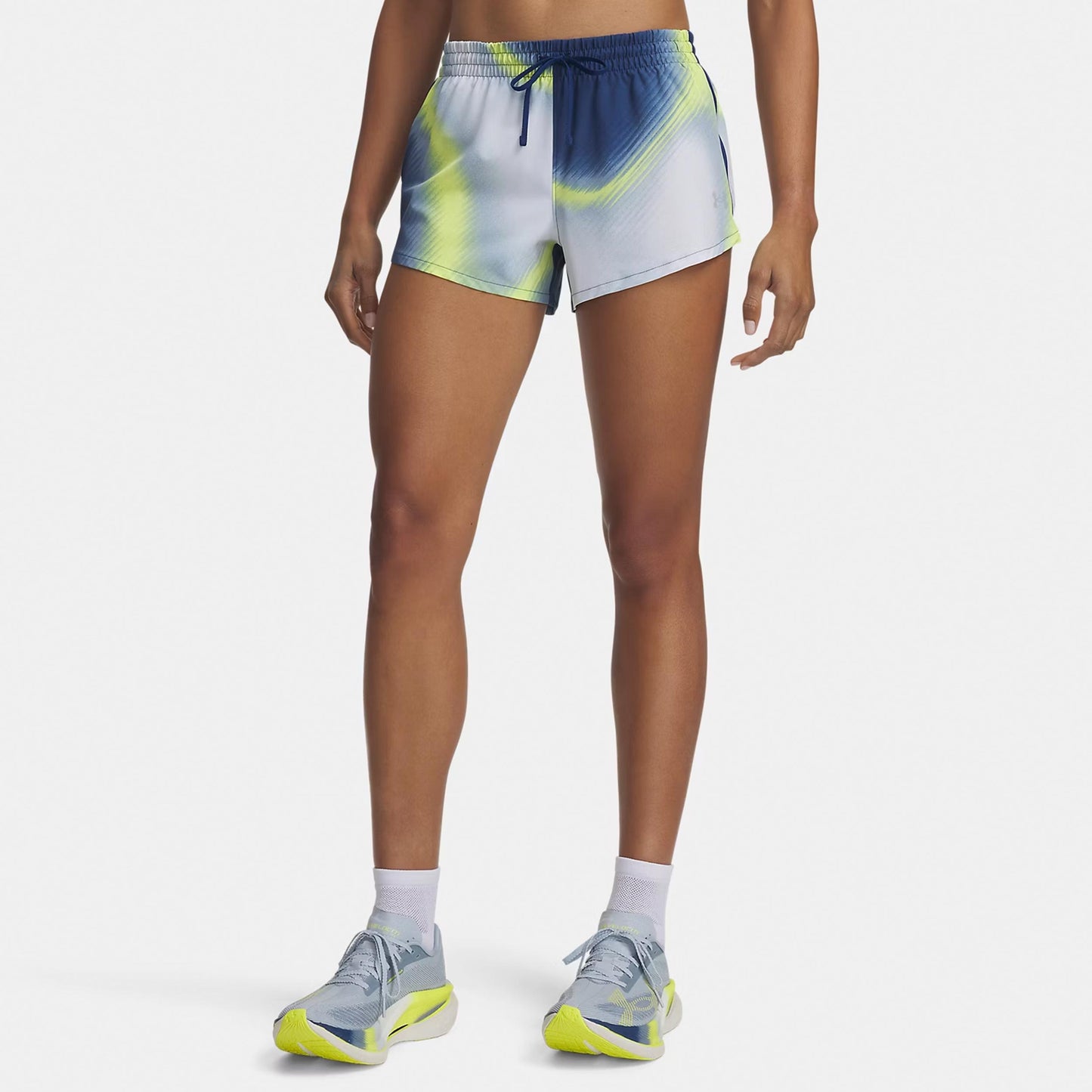 Under Armour Velociti Pro 3in  Hardloopshorts Dames - blauw, veelkleurig