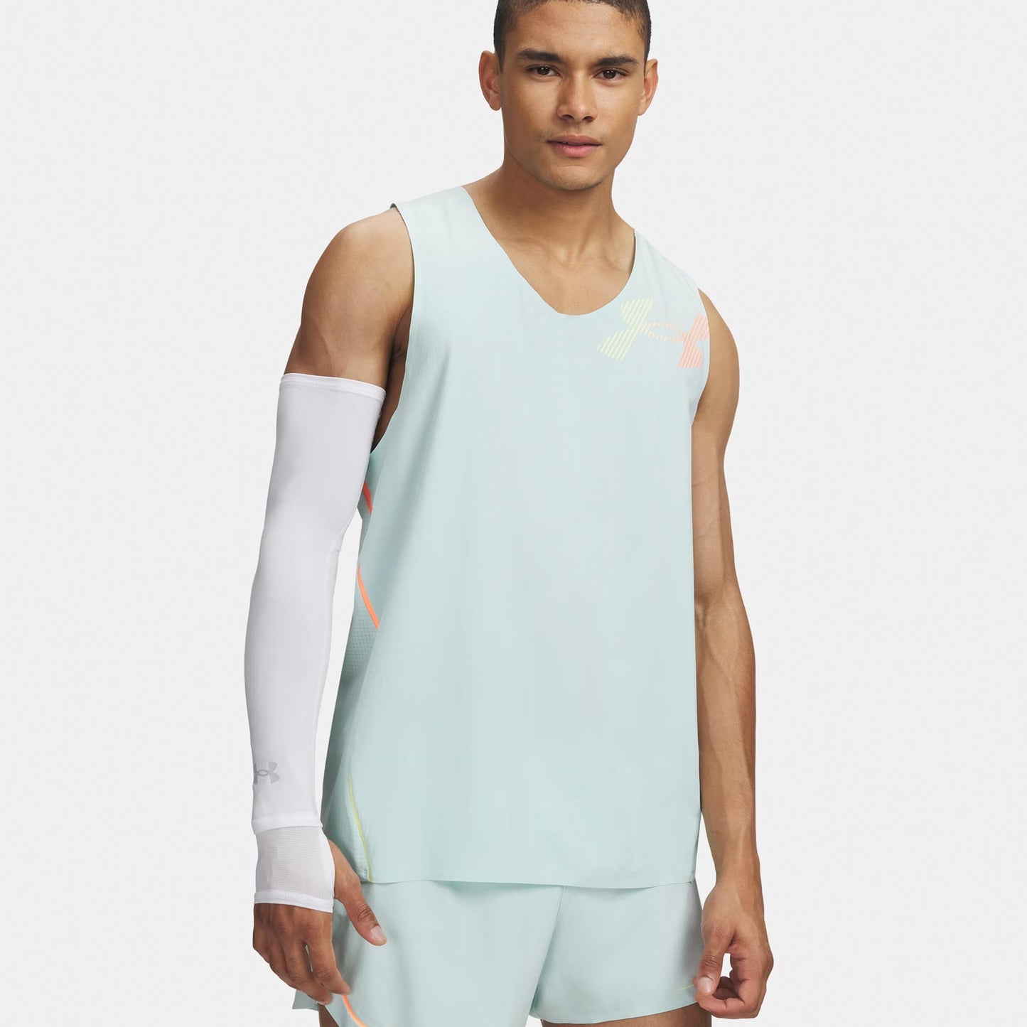 Under Armour Velociti Elite Singlet Maillot de course Hommes-mint, corail