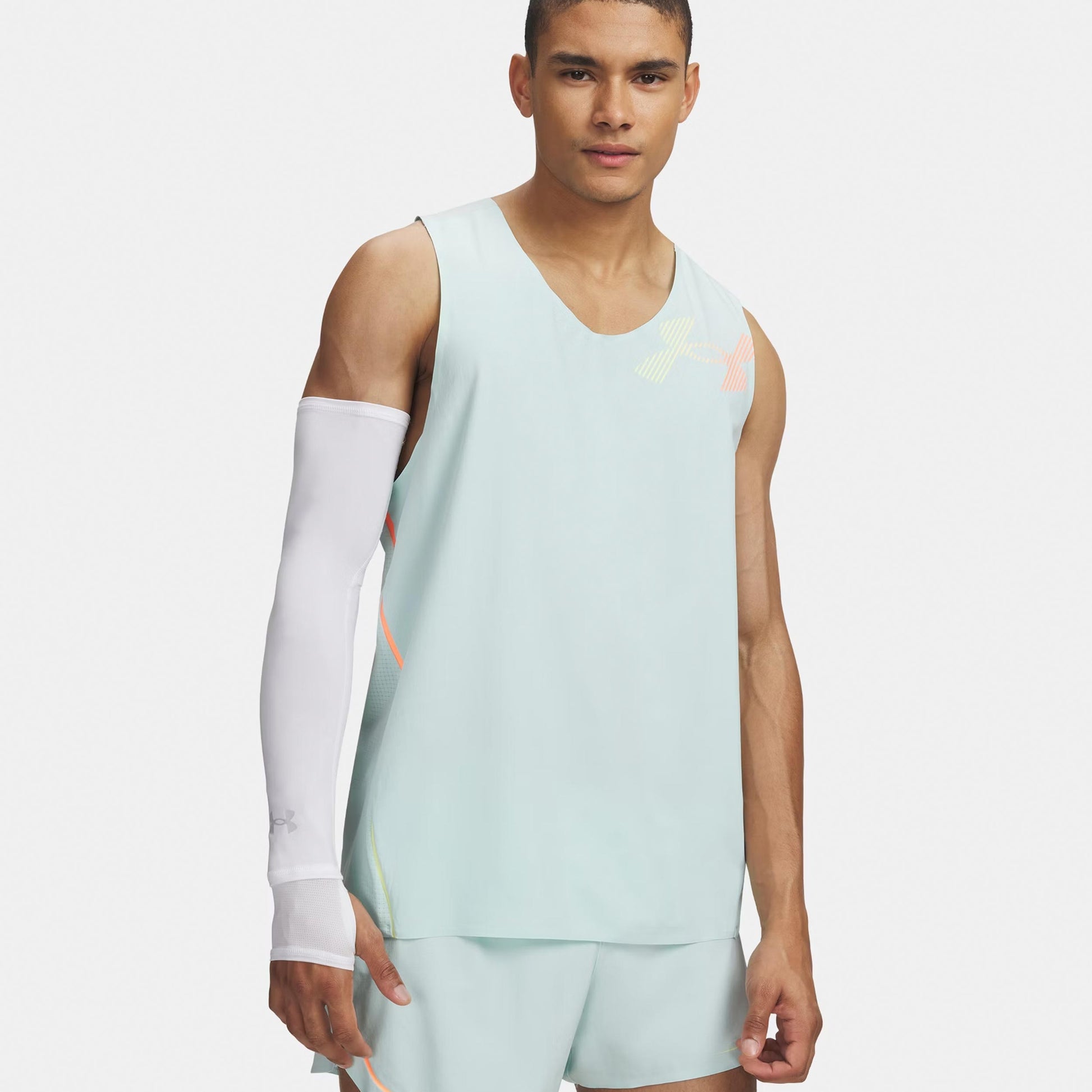 Under Armour Velociti Elite Singlet Maillot de course Hommes-mint, corail