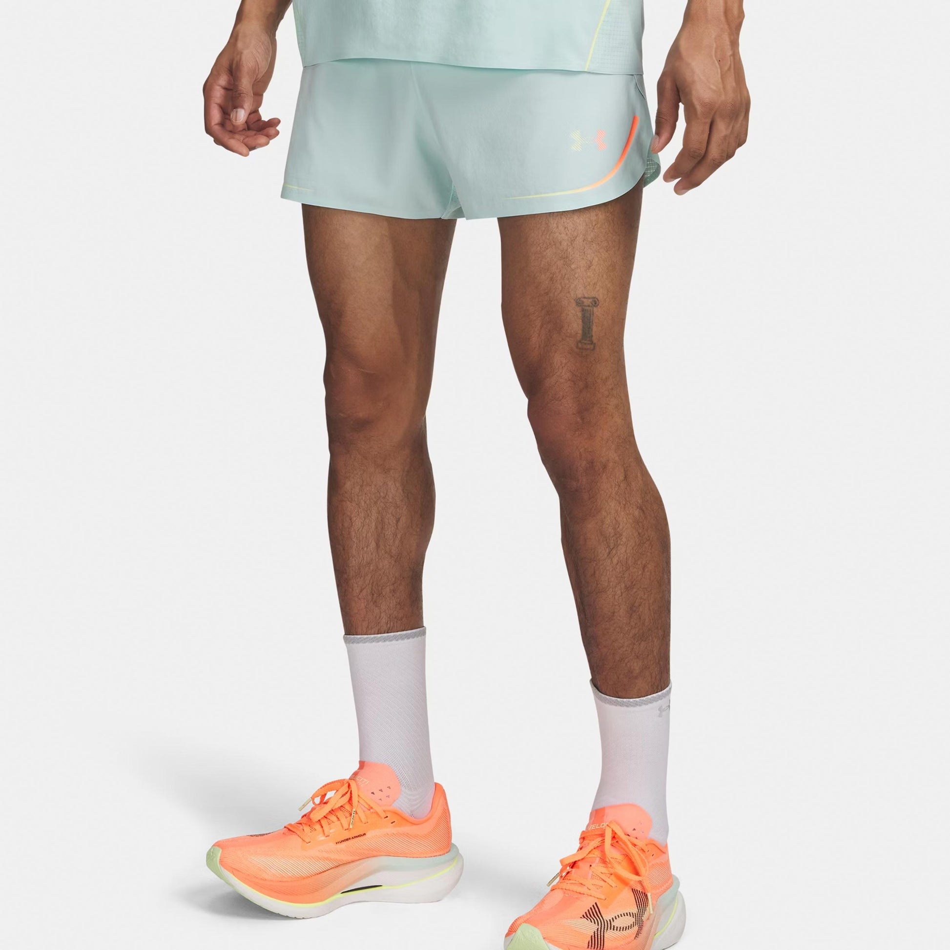 Under Armour Velociti Elite  Hardloopshorts Heren-mint, koraal