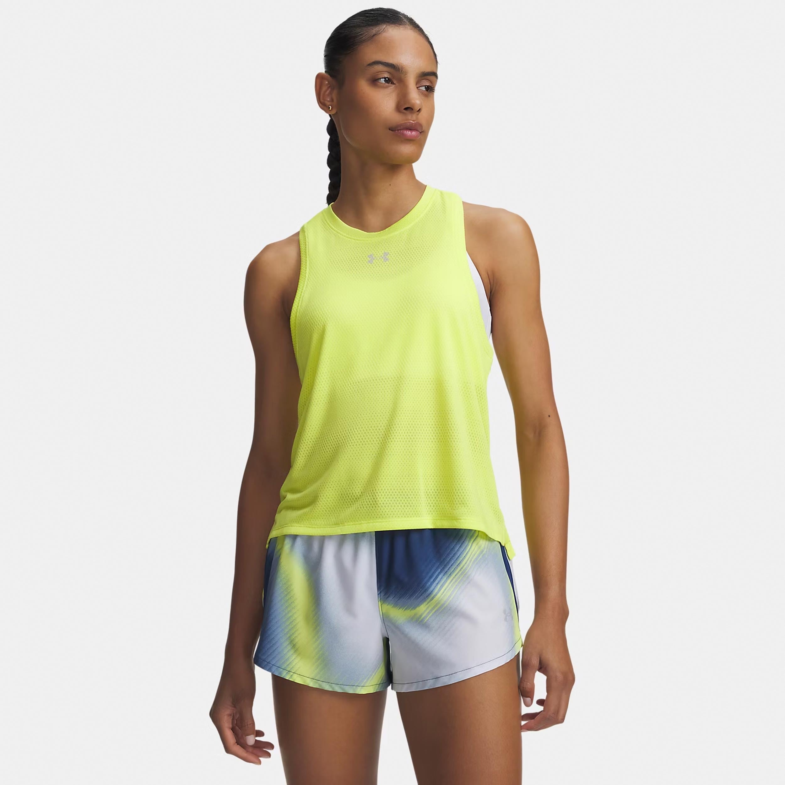 Under Armour Velociti  Hardloopshirt Dames - geel