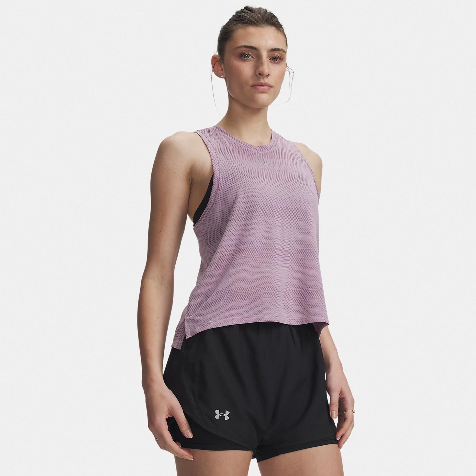 Under Armour Velociti  Hardloopshirt Dames - mauve