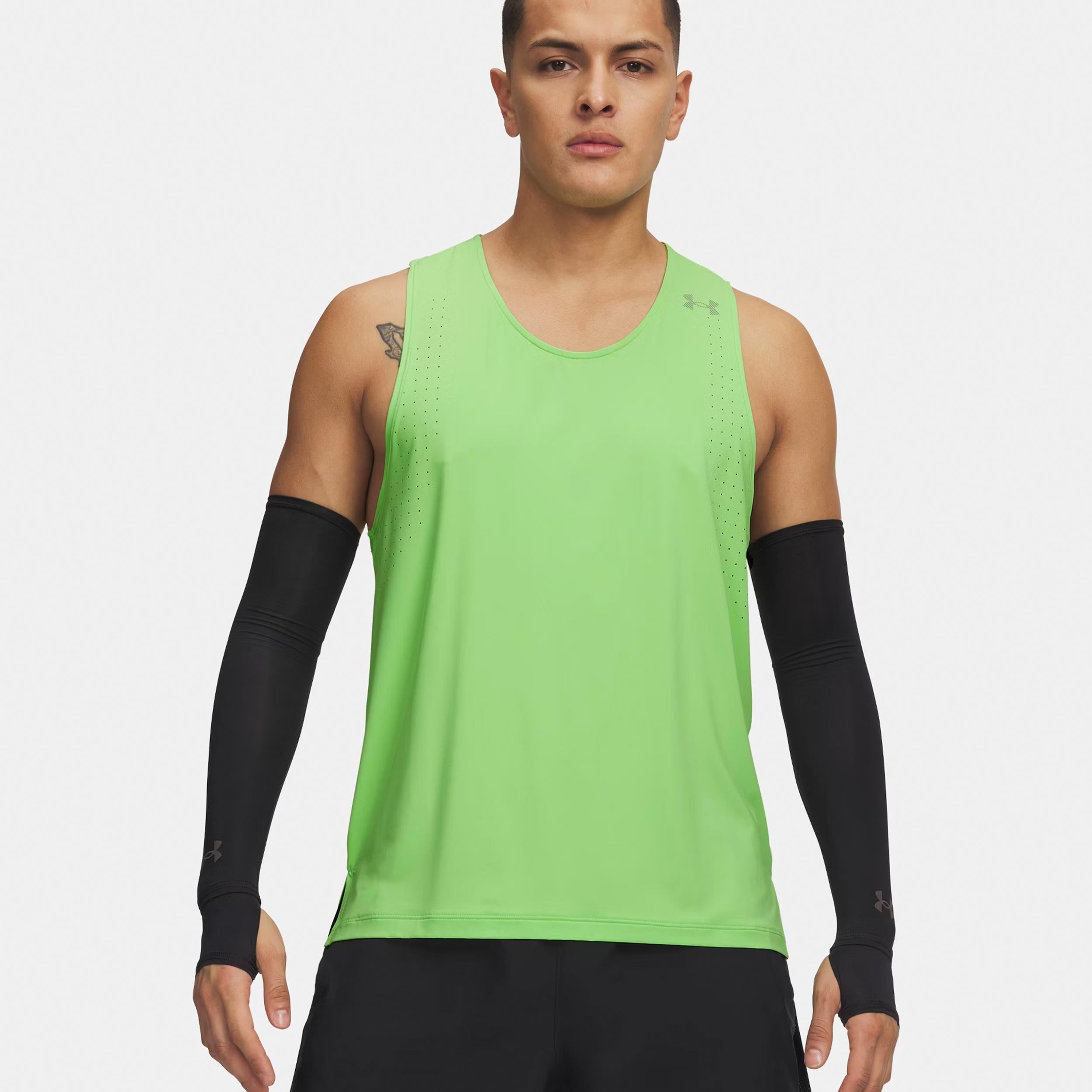 Under Armour Velociti Pro  Hardloopshirt Heren - neongroen, zilver