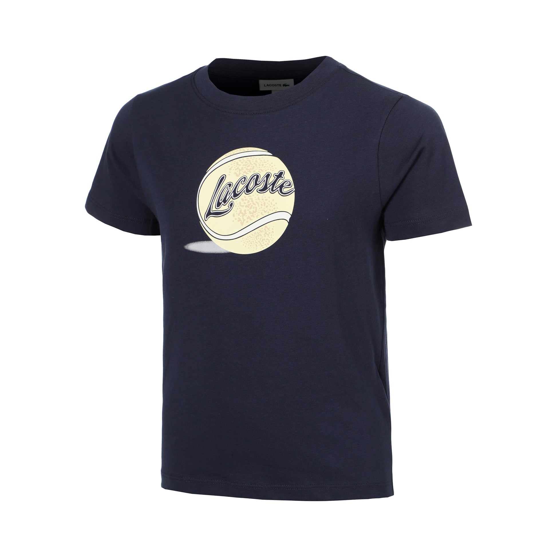 Lacoste T-shirt Kinderen - donkerblauw, geel