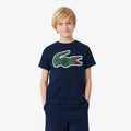 T-shirt Kinderen - donkerblauw, groen
