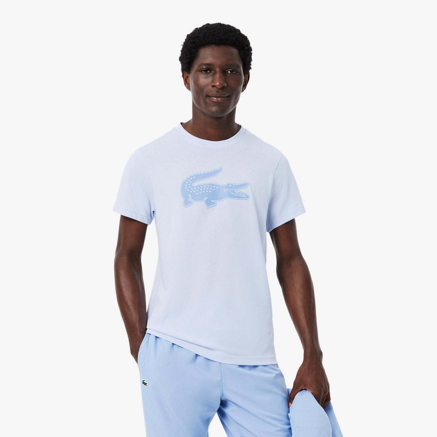 Lacoste T-shirt Hommes - bleu clair, bleu gris