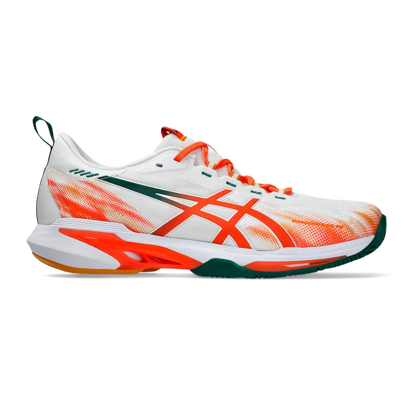 ASICS Sonicsmash FF Padel schoen Heren - wit, neonoranje