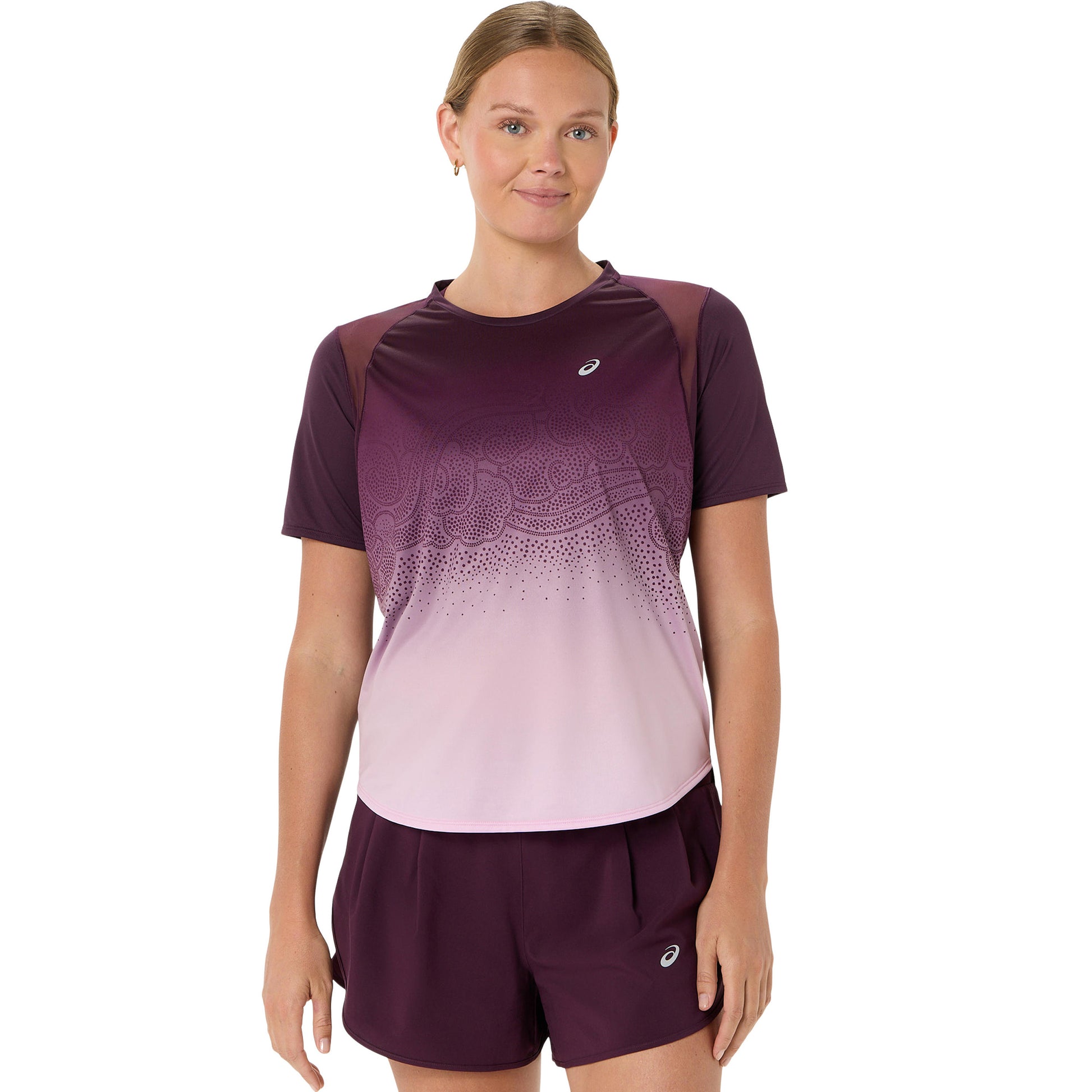 ASICS Road Ibuki  Hardloopshirt Dames - wijnrood, mauve