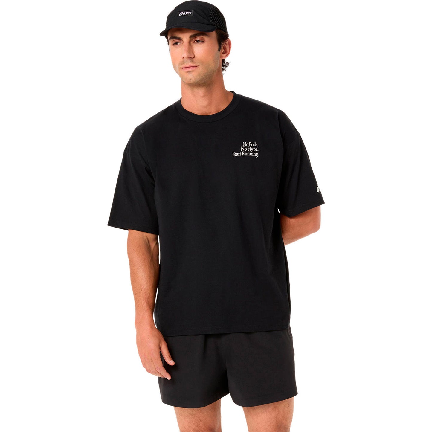 ASICS Runner Message Graphic Relaxed  Hardloopshirt Heren - zwart