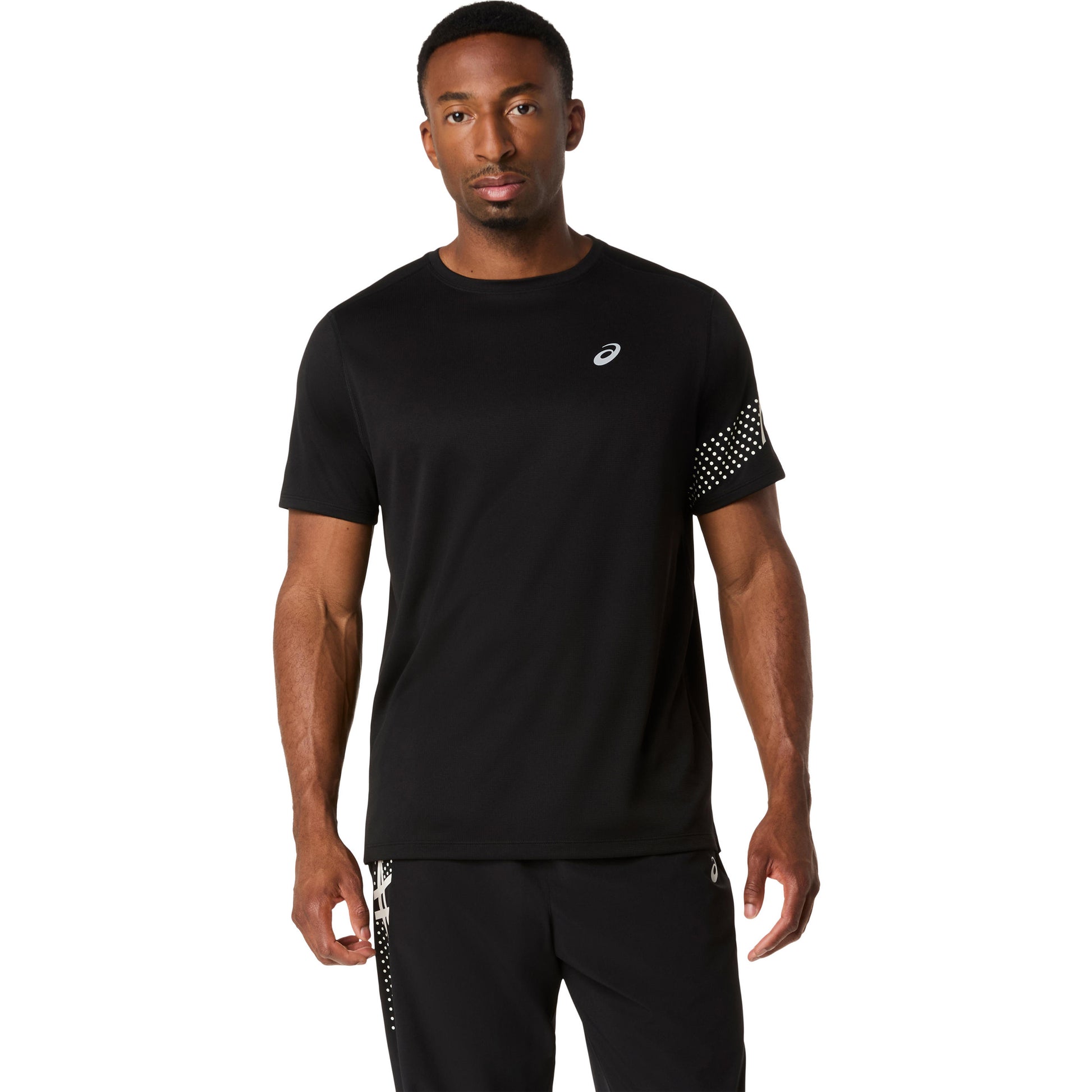 ASICS Icon  Hardloopshirt Heren - zwart, crème
