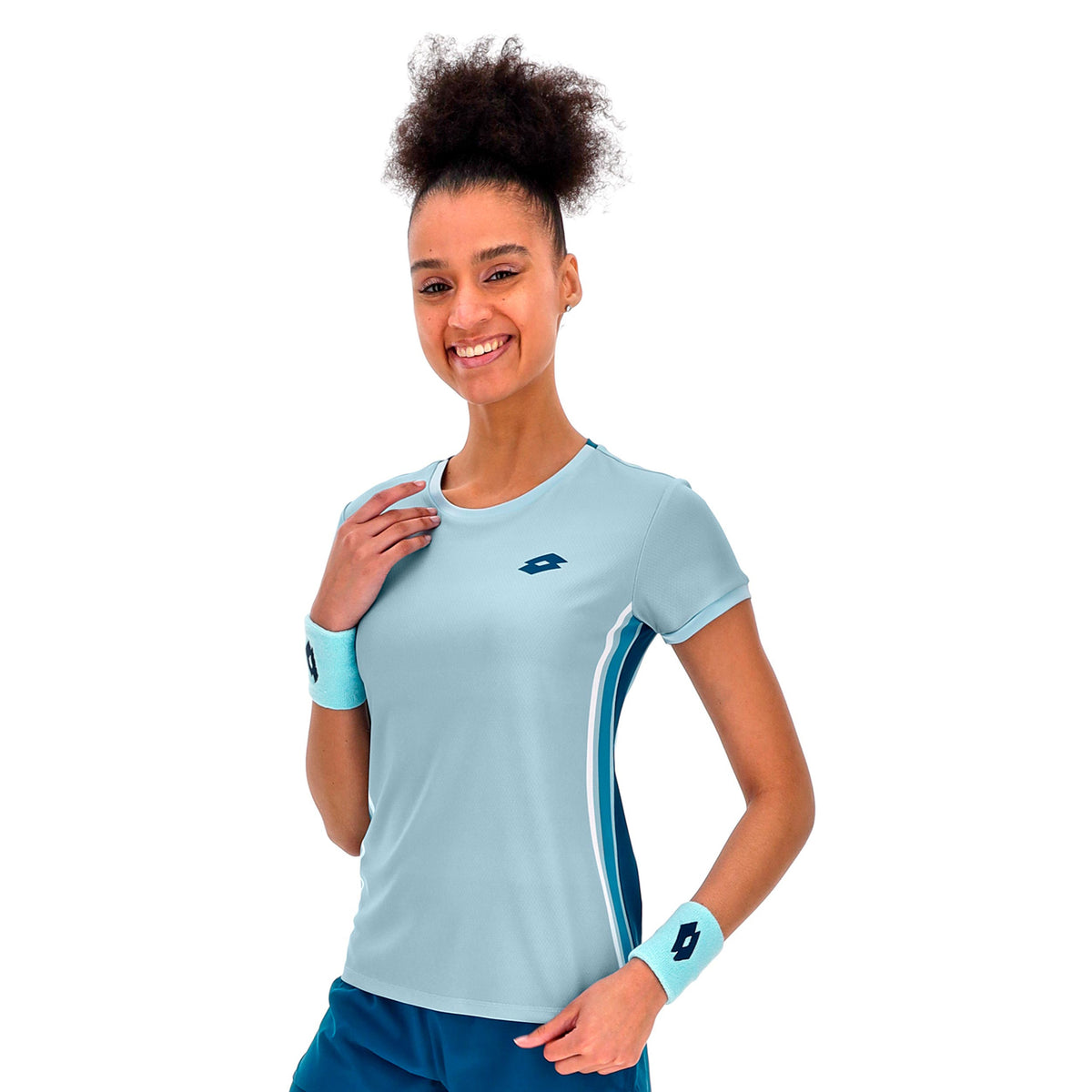 Lotto Tech VI T-shirt Dames - lichtblauw, wit